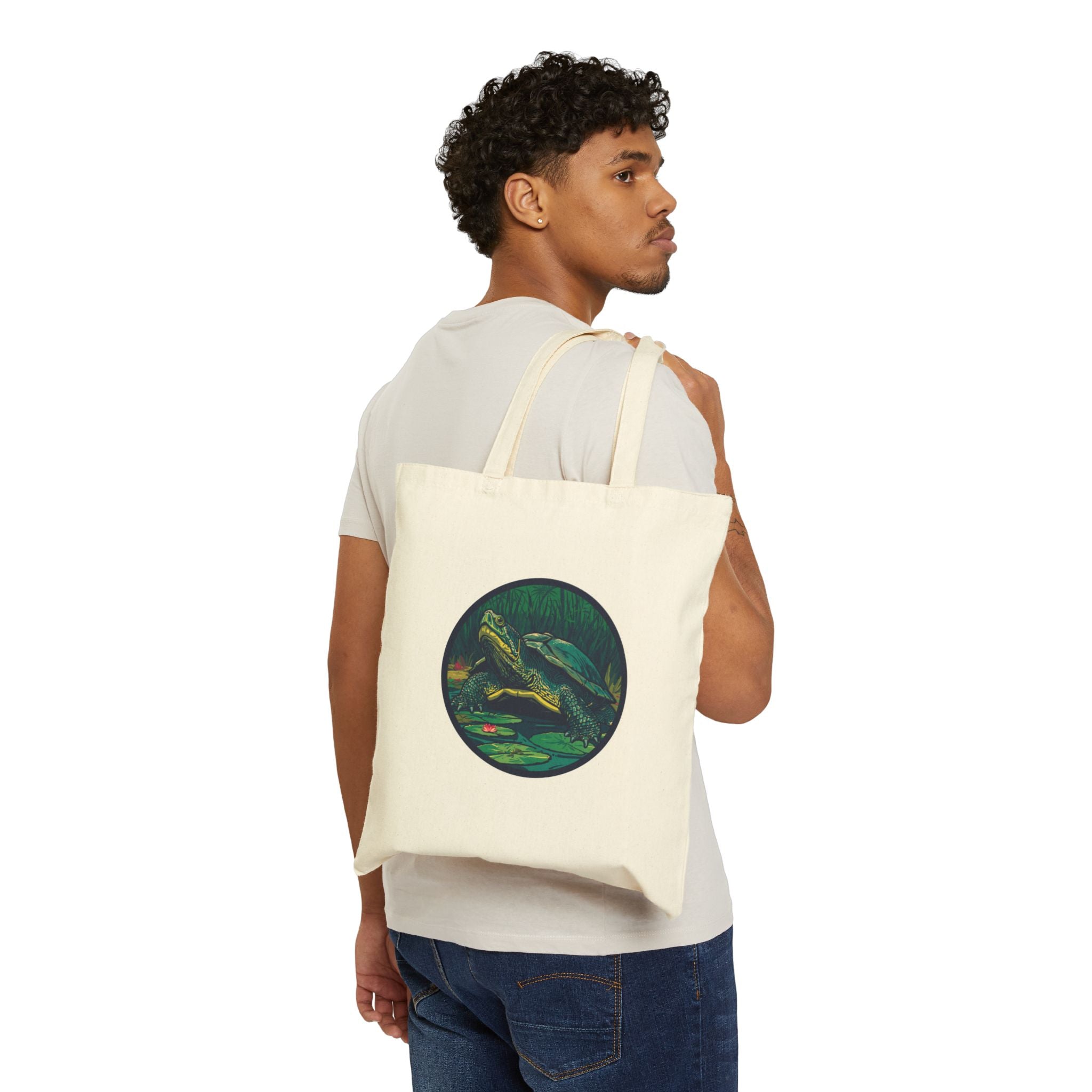 Tote Bag | Vintage Turtle Illustration
