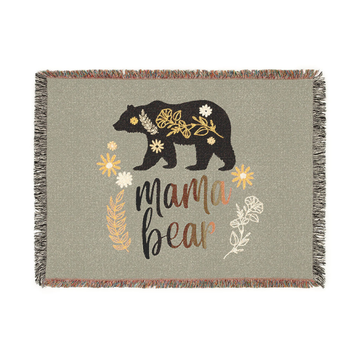 Cozy Woven Throw for Mama Bears