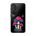 Phone Cases | Colorful Mushroom and Dragonfly Print Tough Case