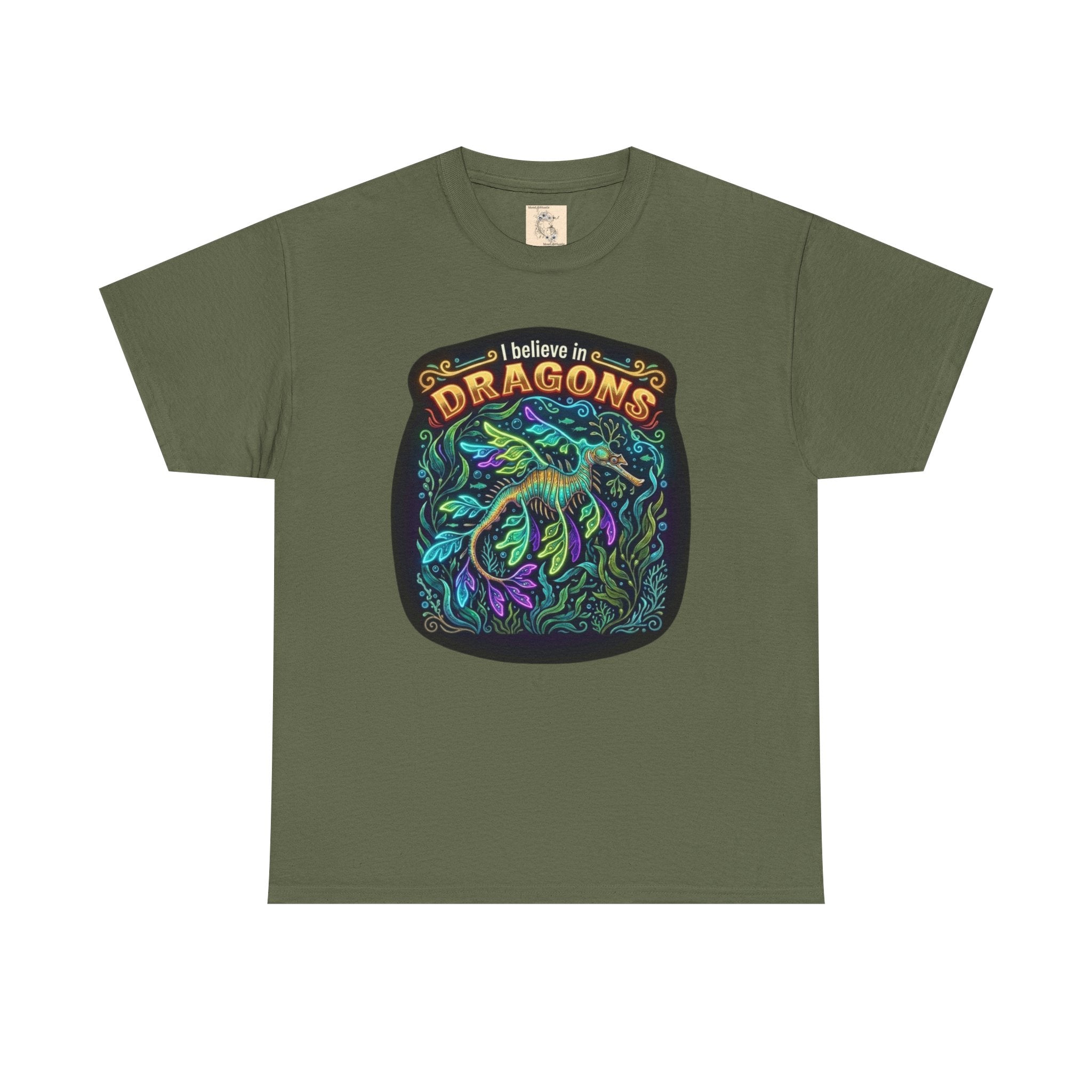 T-Shirt | 'I Believe in Dragons' Colorful Graphic Tee