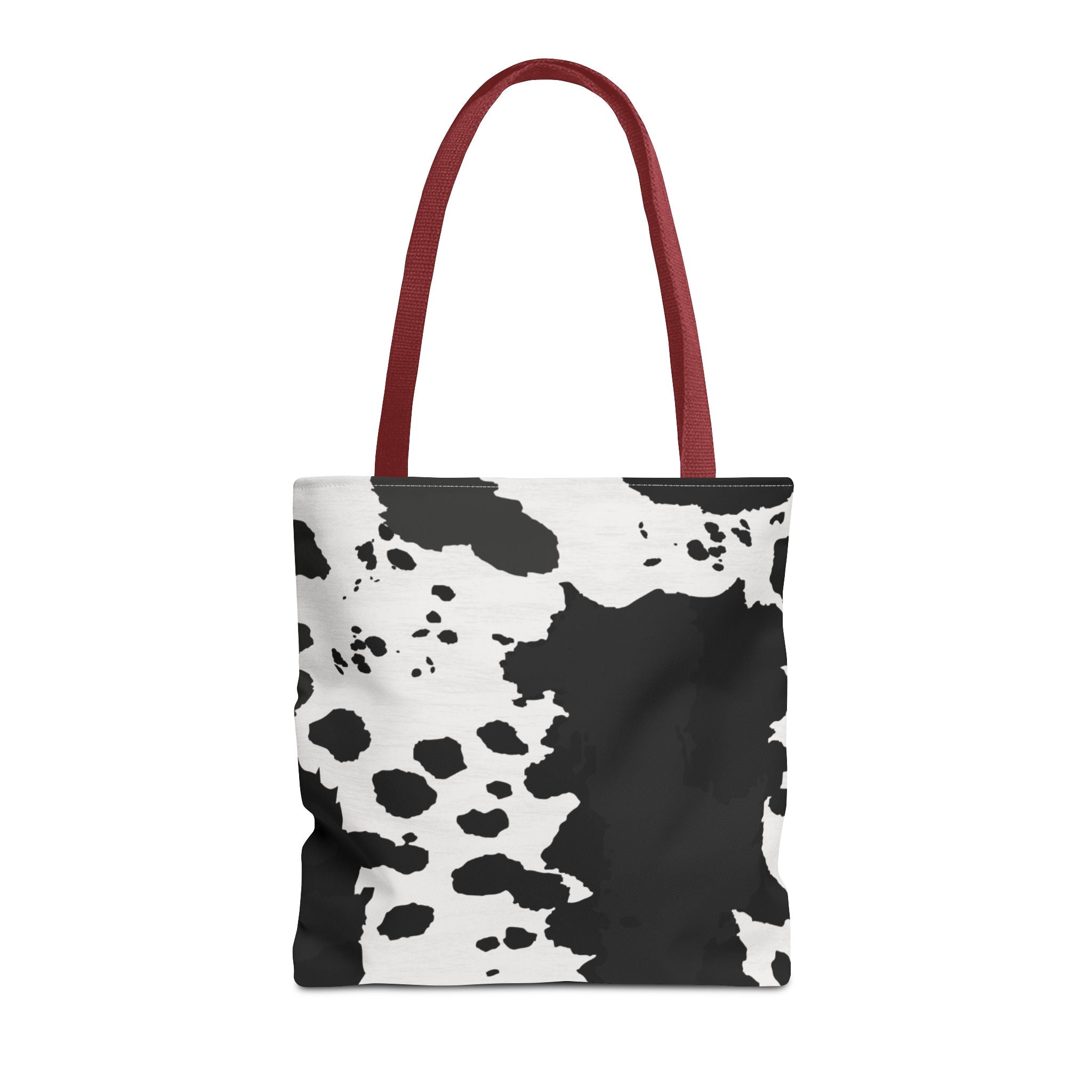 Tote Bag | Black & White Cow Print Patterned Shoulder Tote