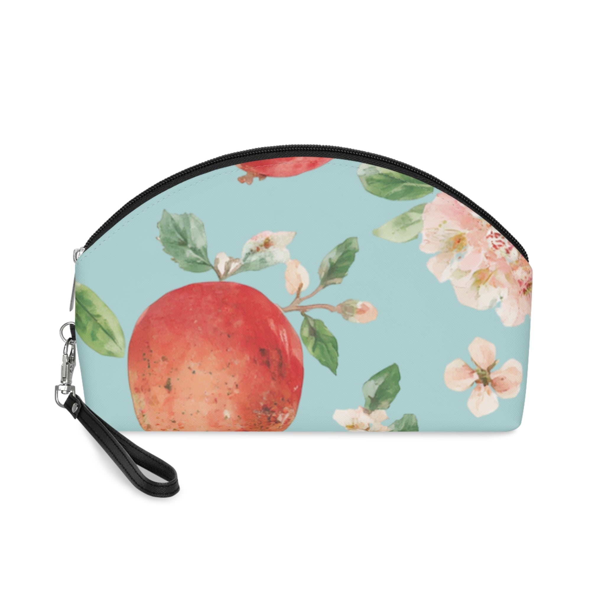 Cosmetic Pouch | Watercolor Fruit and Blossoms Makeup Bag