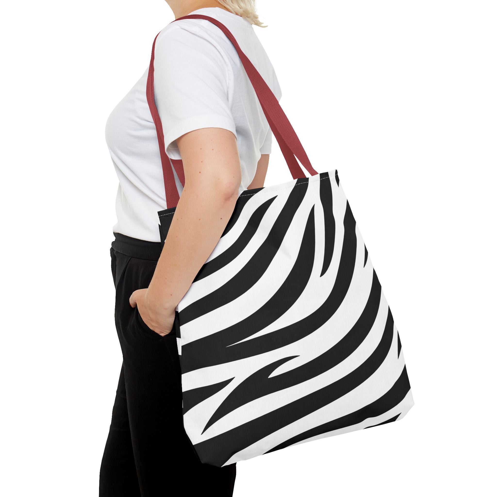 Tote Bag — Black & White Zebra Print  Fashion Tote