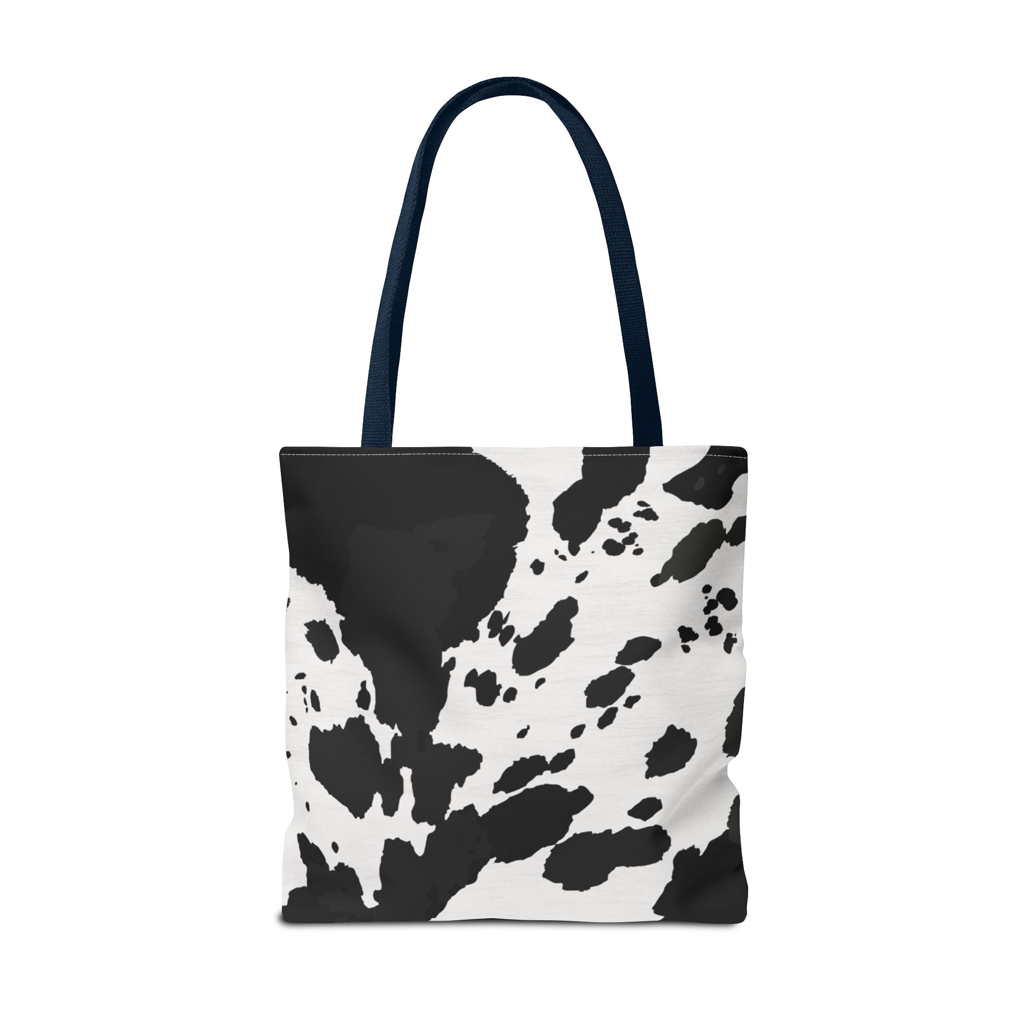 Tote Bag | Black & White Cow Print Patterned Shoulder Tote