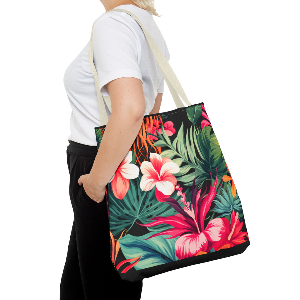 Tote Bag | Vibrant Tropical Beach & Market Tote