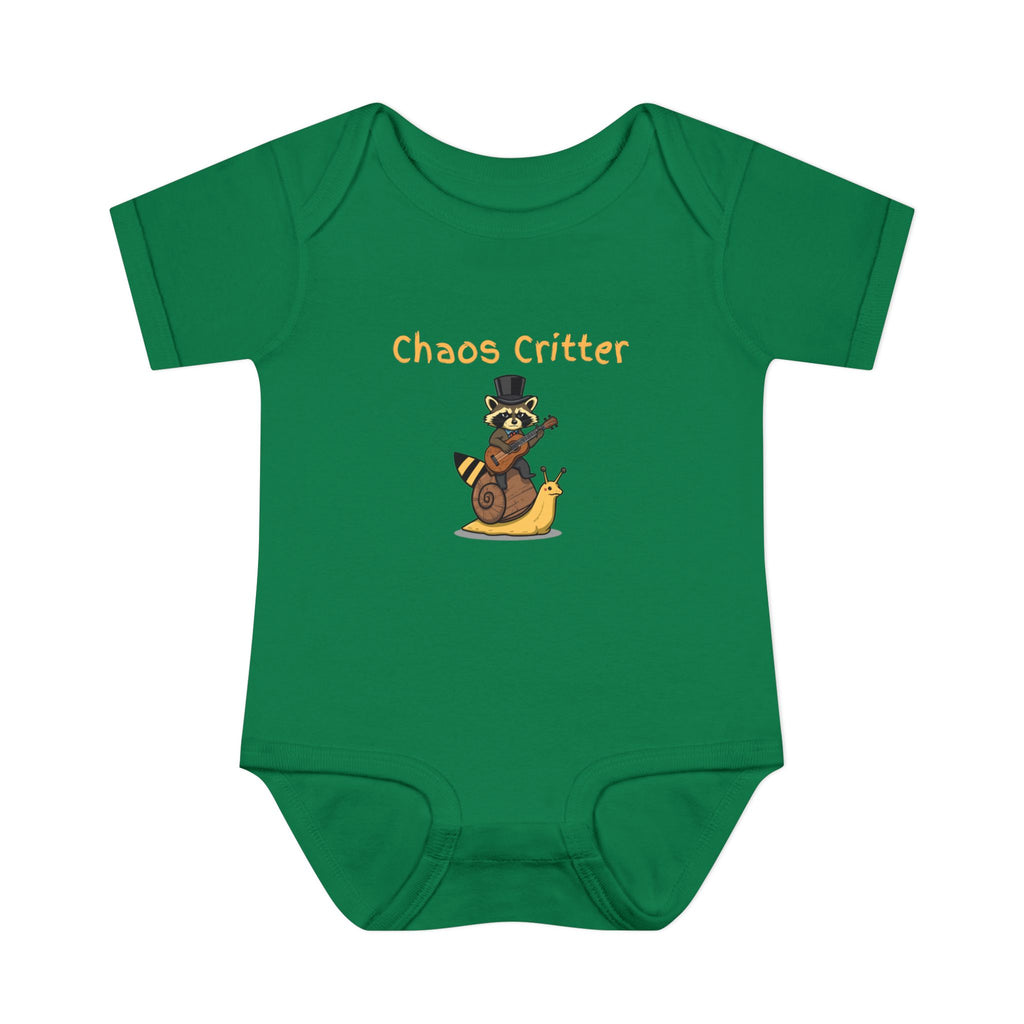 Baby Bodysuit | 'Chaos Critter' Playful Racoon Baby Onesie