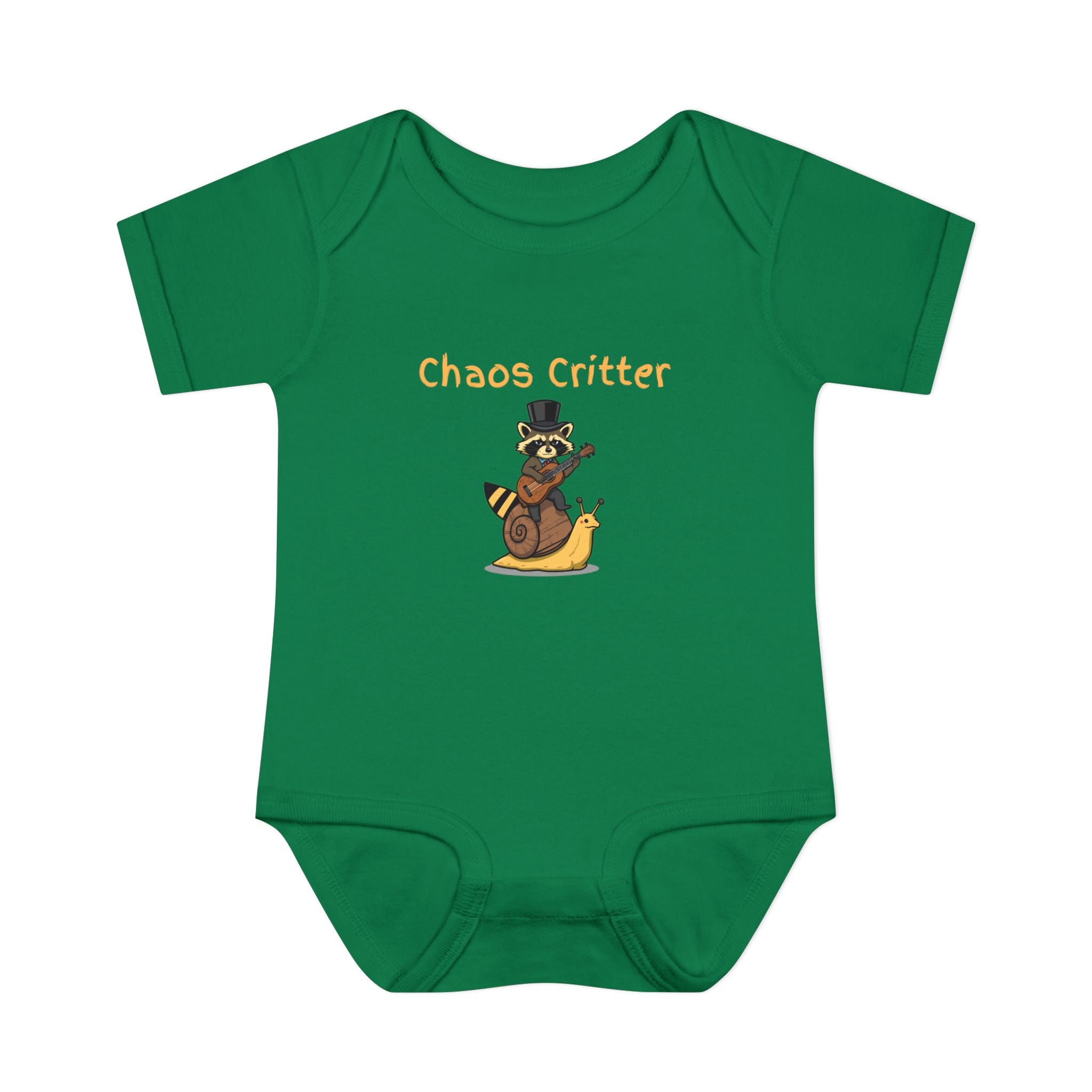 Baby Bodysuit | 'Chaos Critter' Playful Racoon Baby Onesie