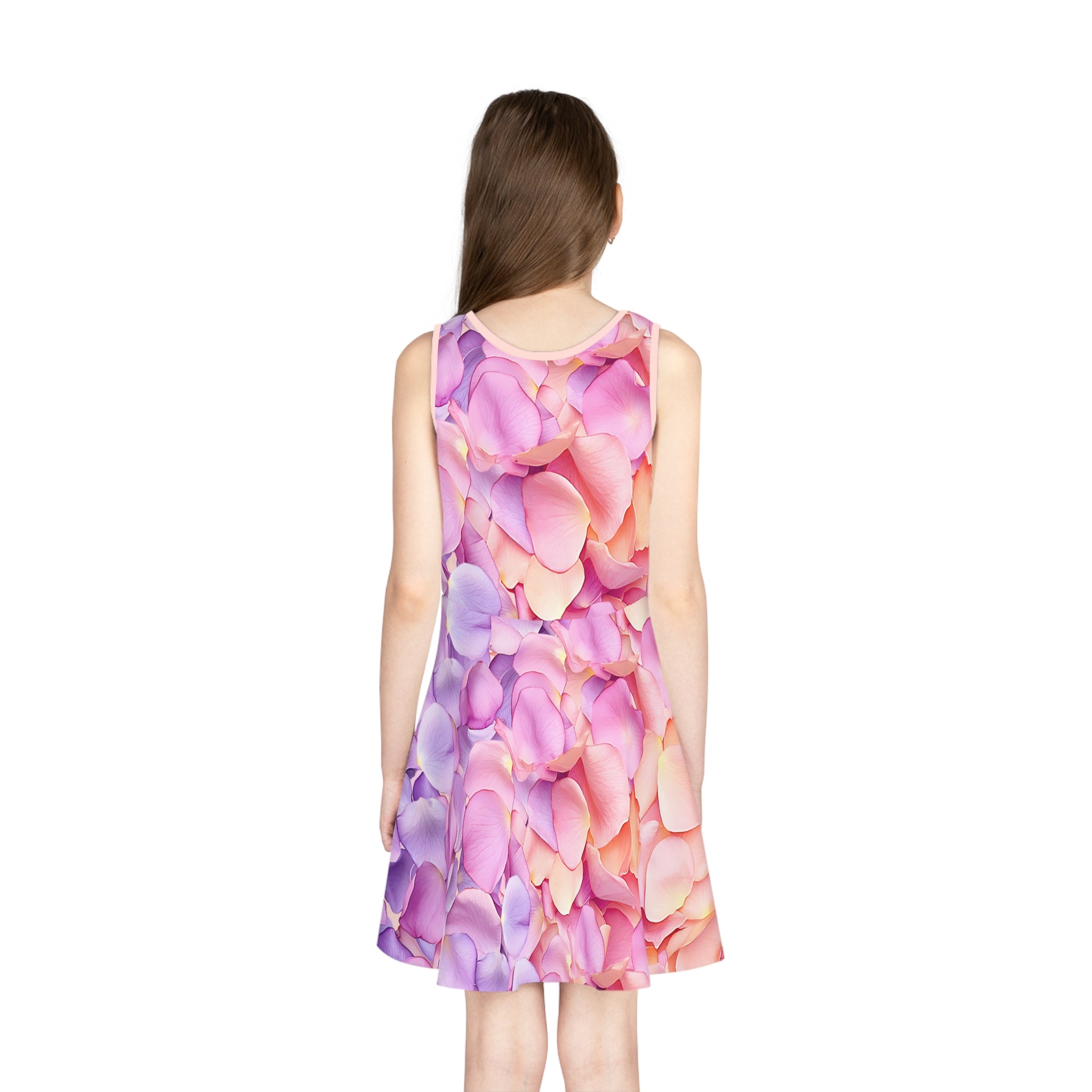 Girls Sundress |  Floral Petal Flowy Dress