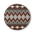 Coasters | Brown Southwestern Diamond Pattern Ceramic Cork Backed Coasters