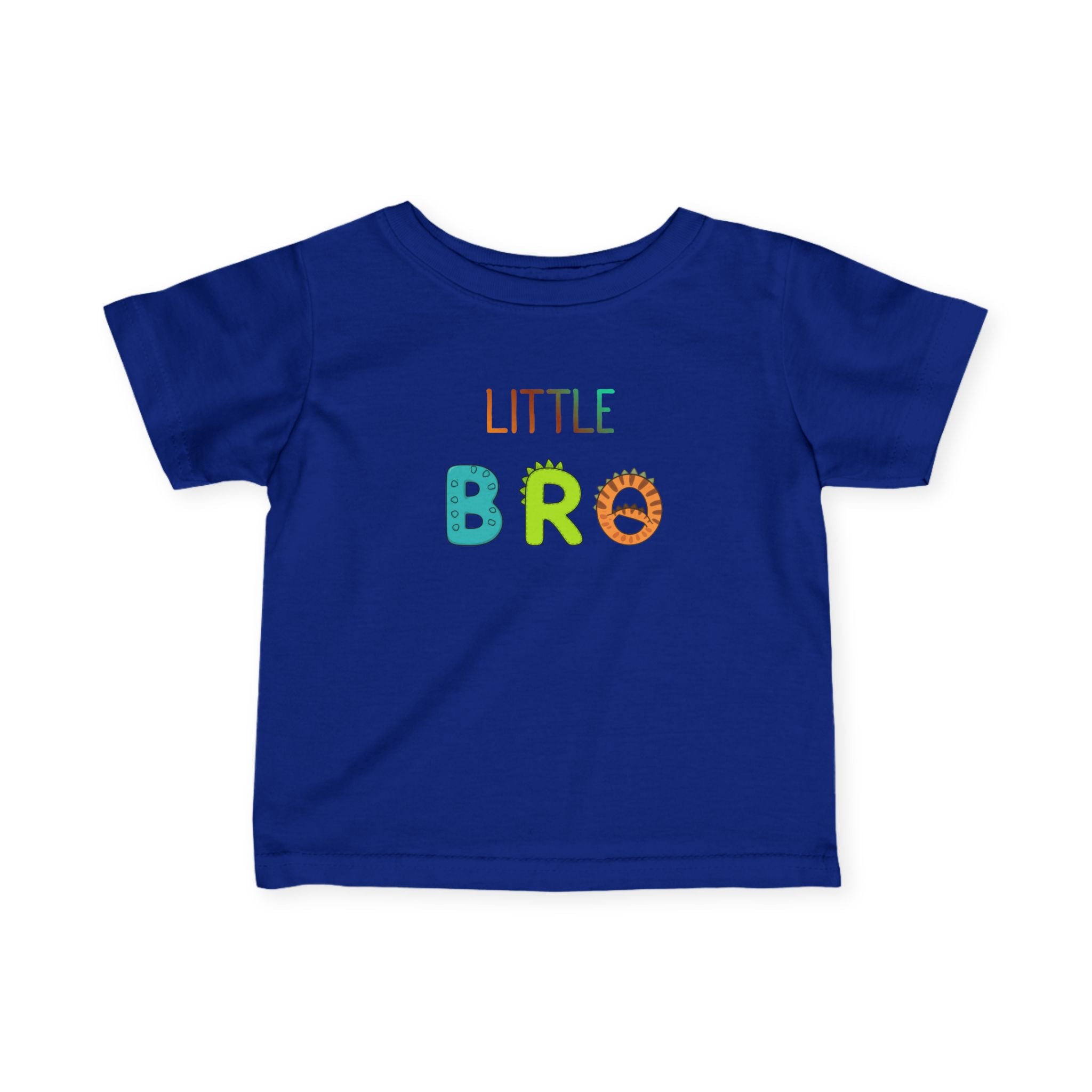 T-Shirt | 'Little Bro' Dino Letters Infant Tee