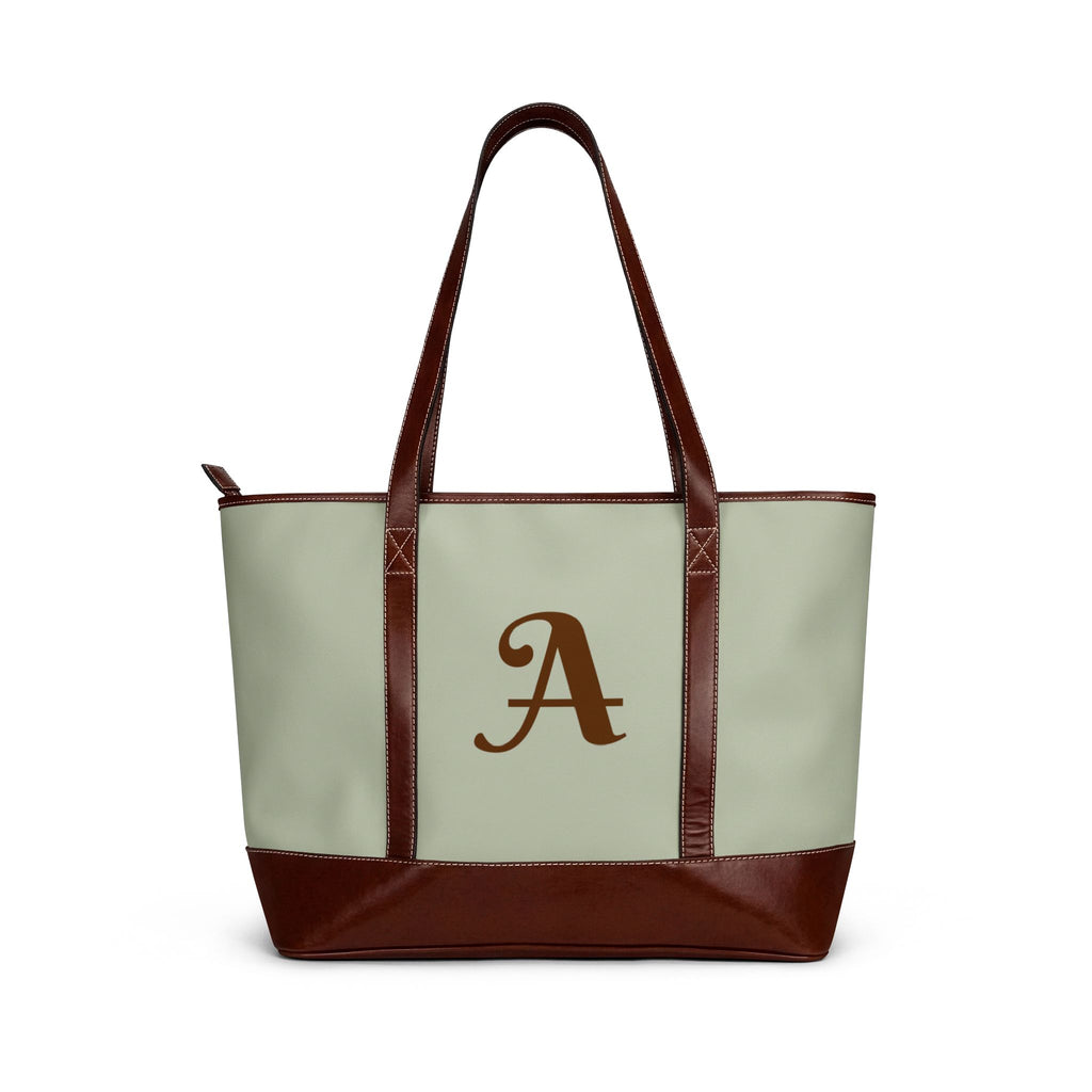 Handbag | Personalizable Monogram Leather-Trim Shoulder Bag
