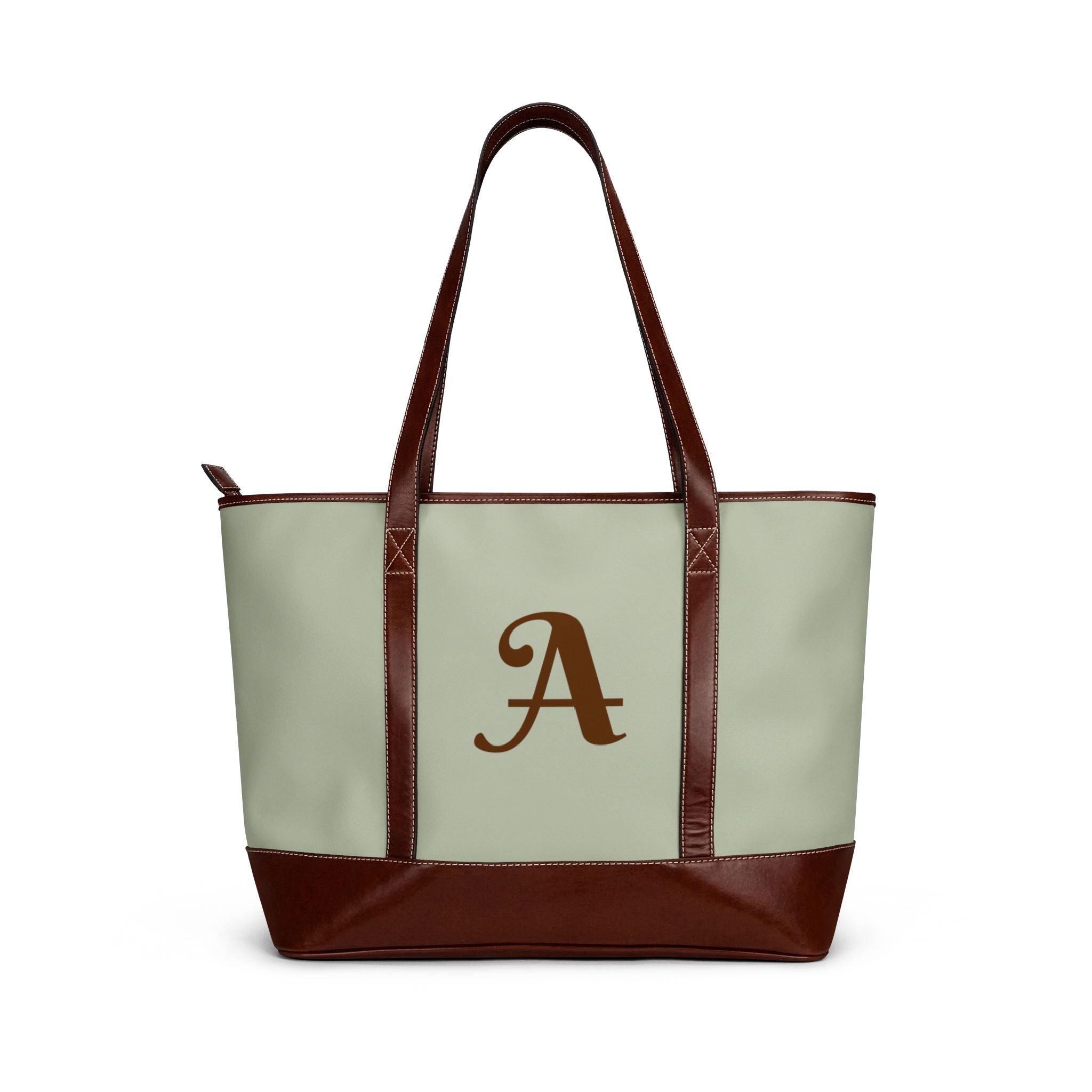Handbag | Personalizable Monogram Leather-Trim Shoulder Bag
