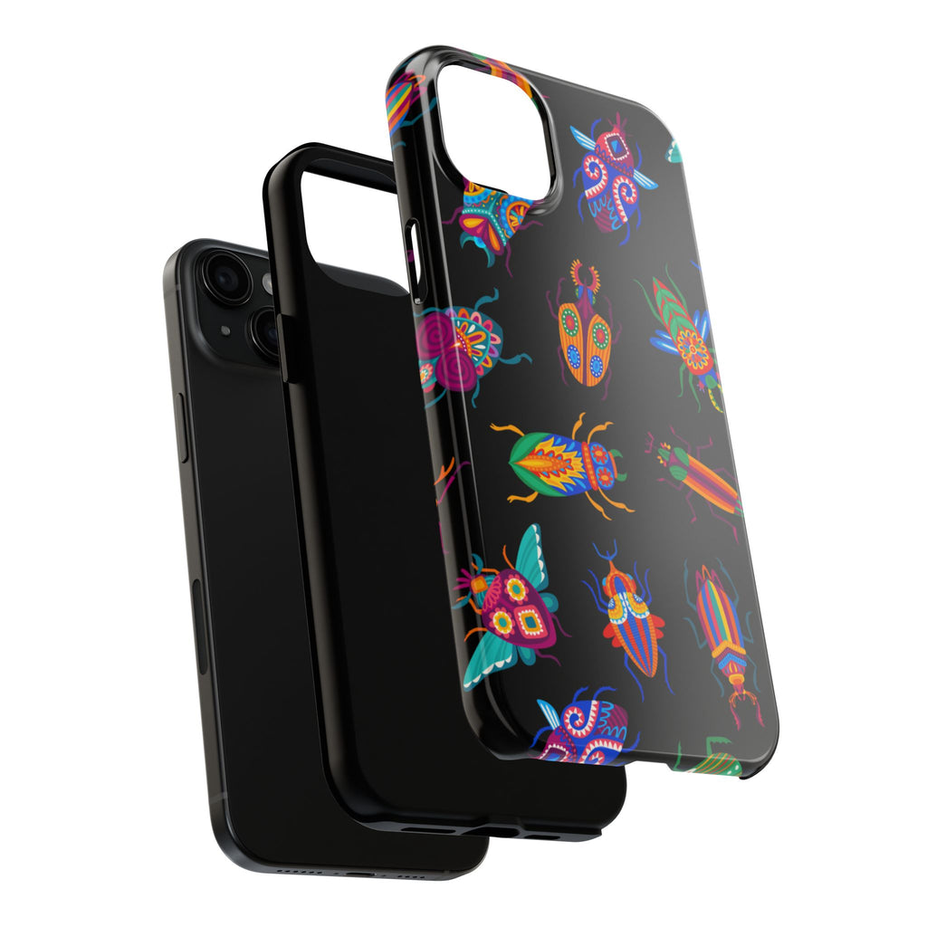 Phone Case | Neon Beetle Pattern Tough Protective Cover