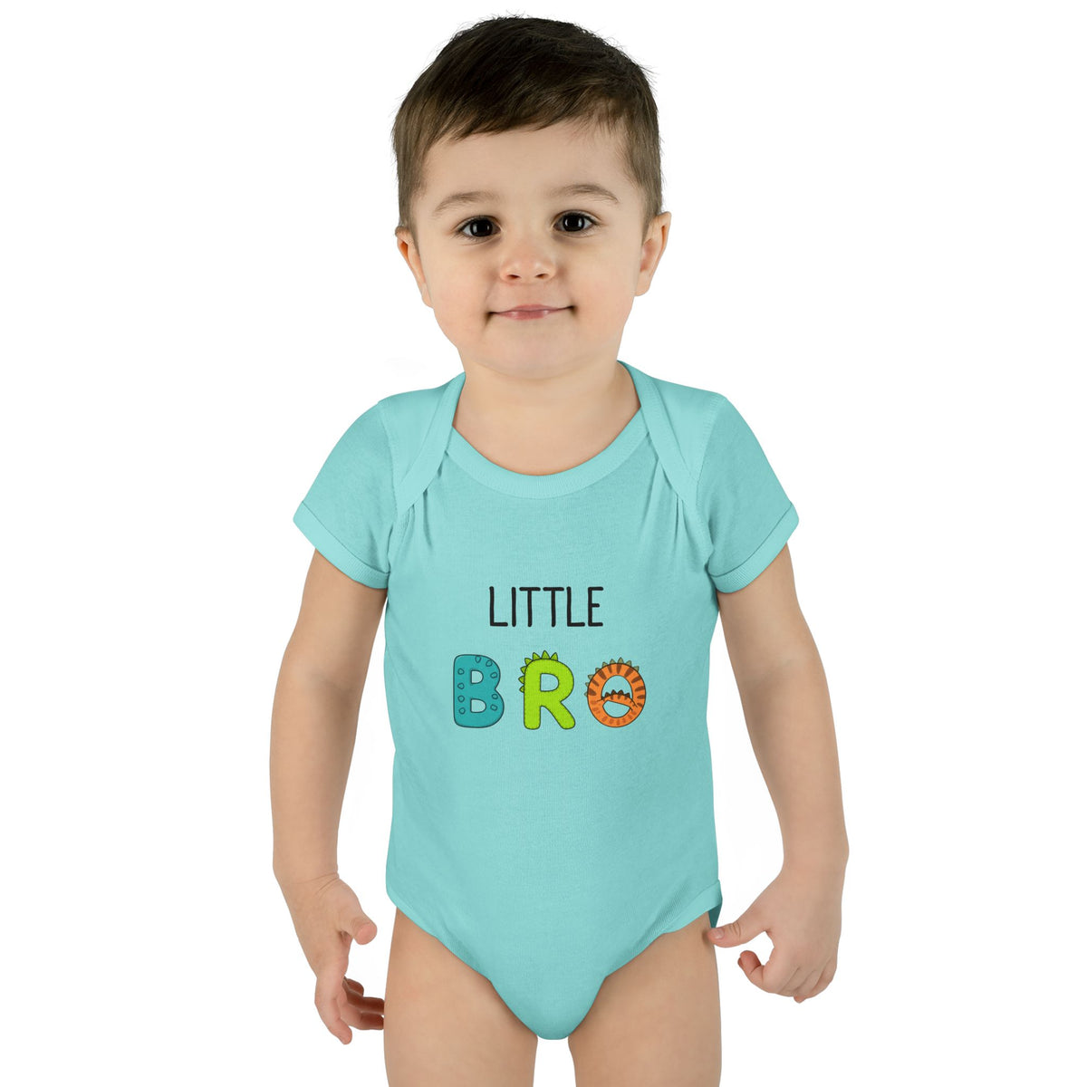 Little Bro Dino Letters Onesie
