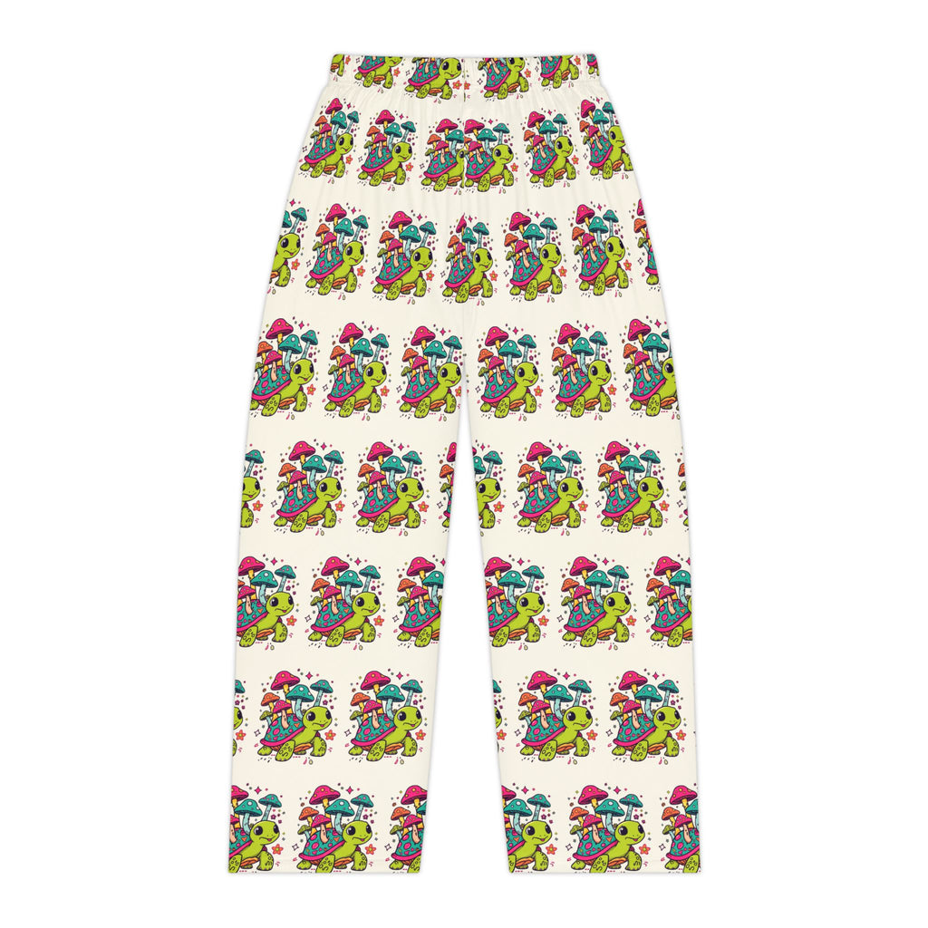 Pajama Pants | All-Over Print Colorful Mushroom Turtle Pattern