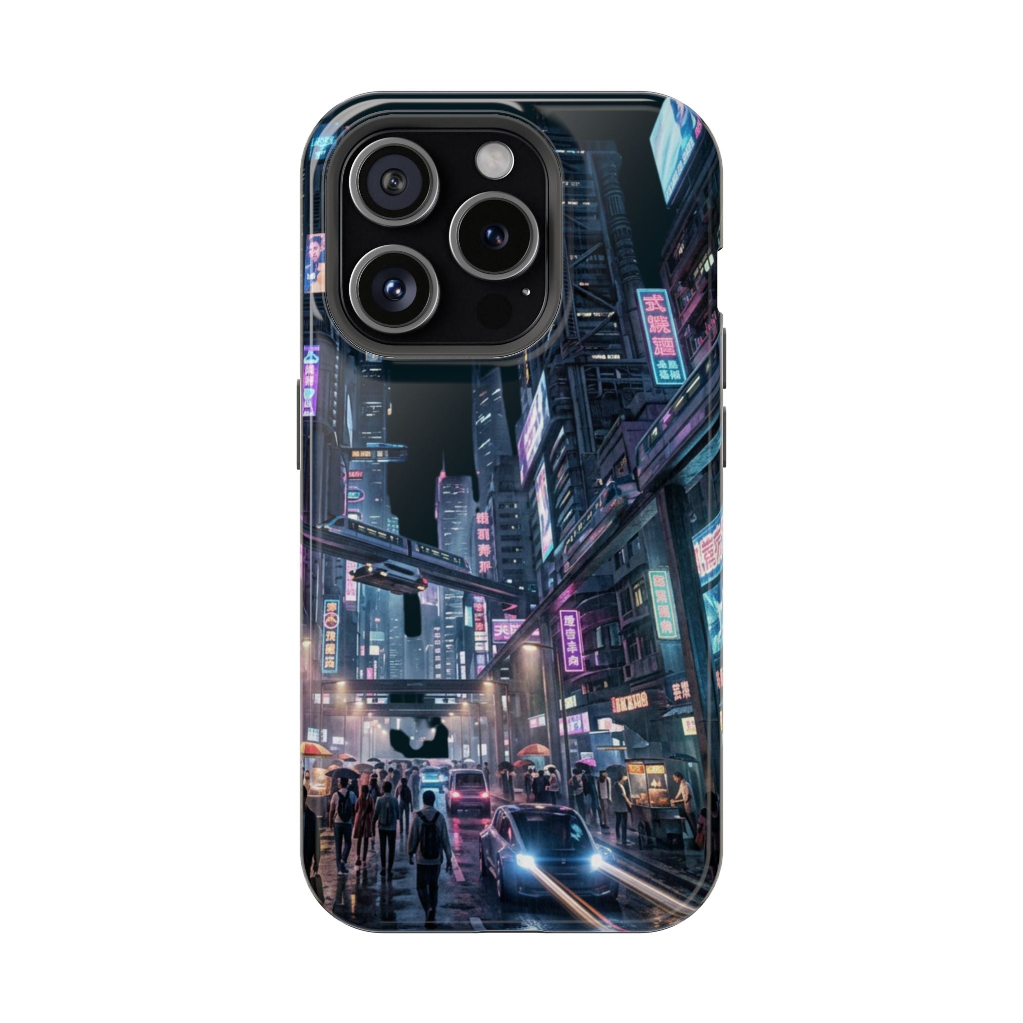 Phone Case | Cyberpunk City Magnetic Impact-Resistant Phone Cover