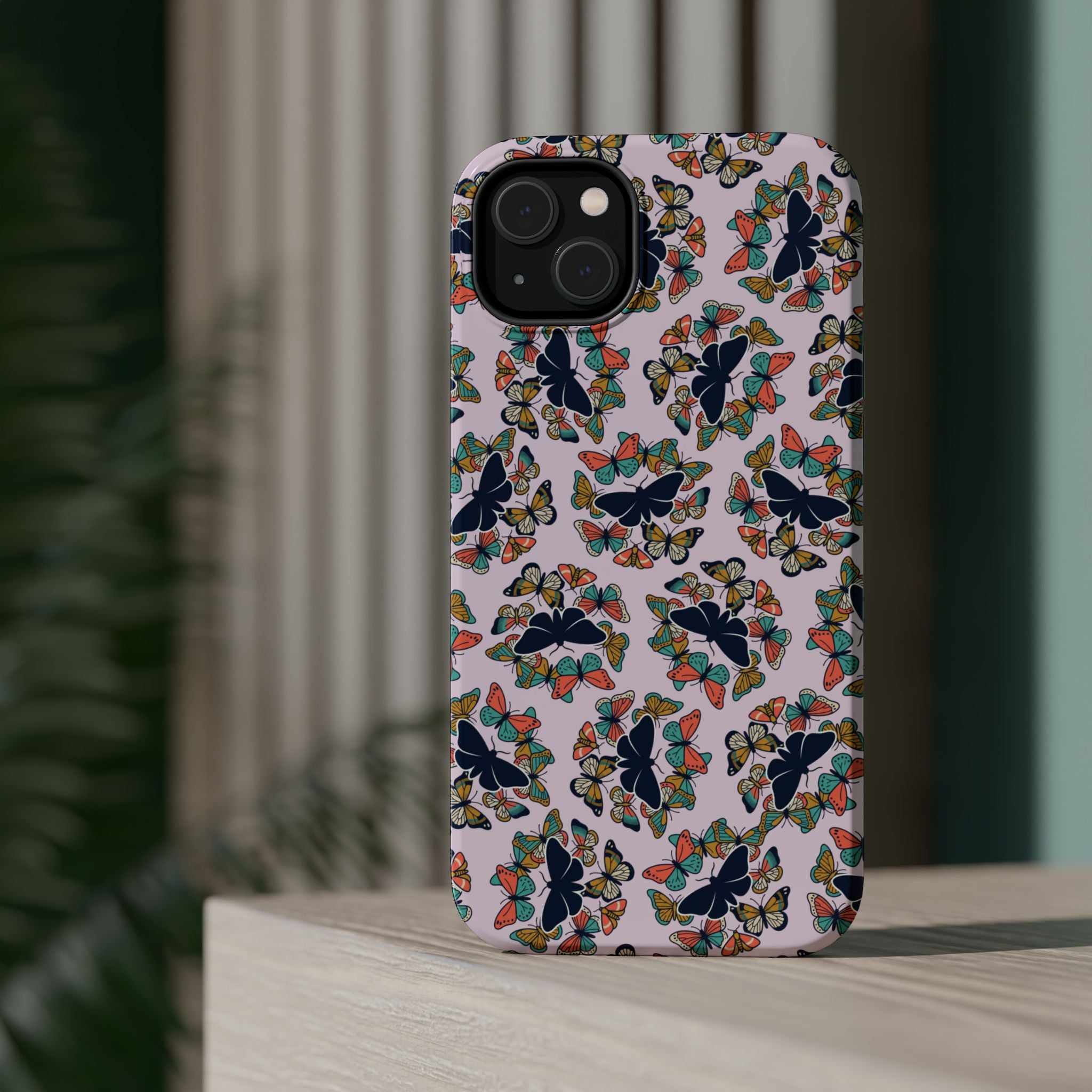 Phone Cases | Pastel Butterflies and Moths Pattern Magnetic Impact-Resistant Case