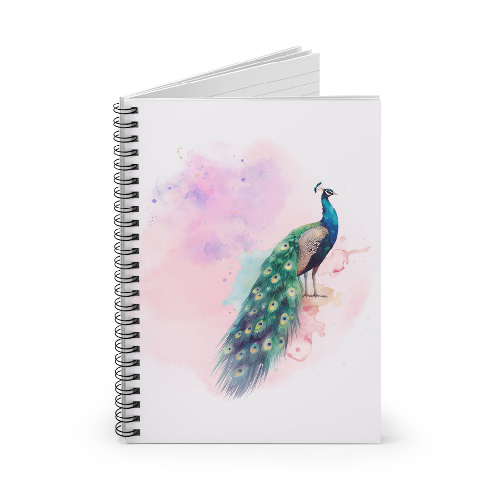 Journal | Peacock Watercolor Spiral Notebook