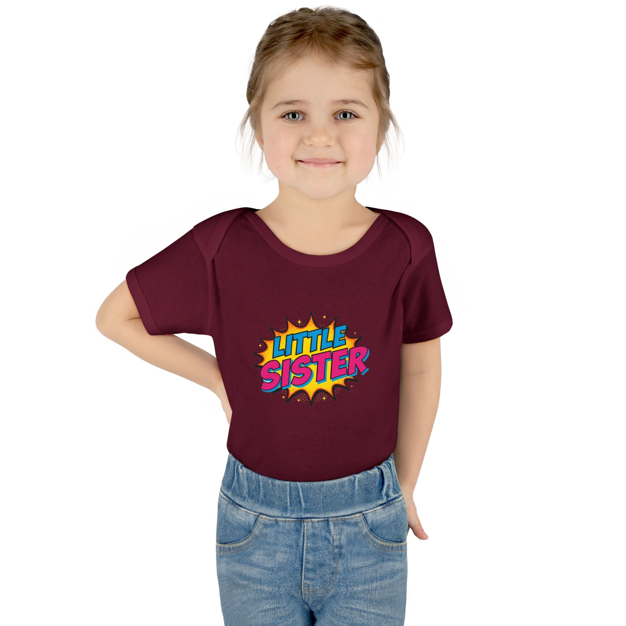 Baby Bodysuit | 'Little Sister' Comic Pop Art Infant Onesie