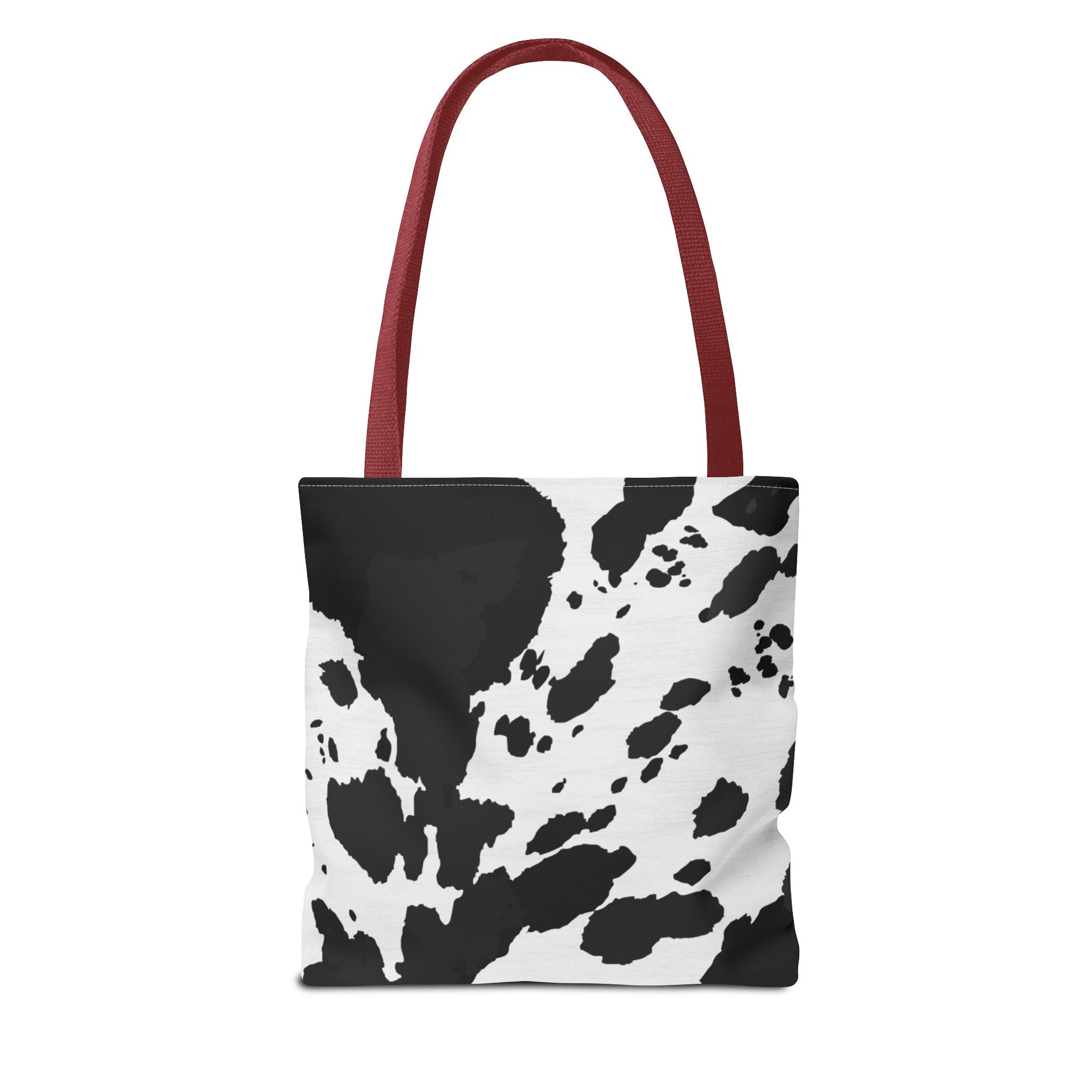Tote Bag | Black & White Cow Print Patterned Shoulder Tote