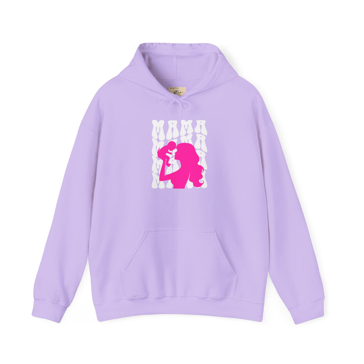 Pink "Mama" & Baby Silhouette Hoodie