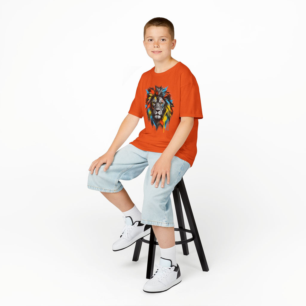Lion Spirit Colorful Drip T-Shirt