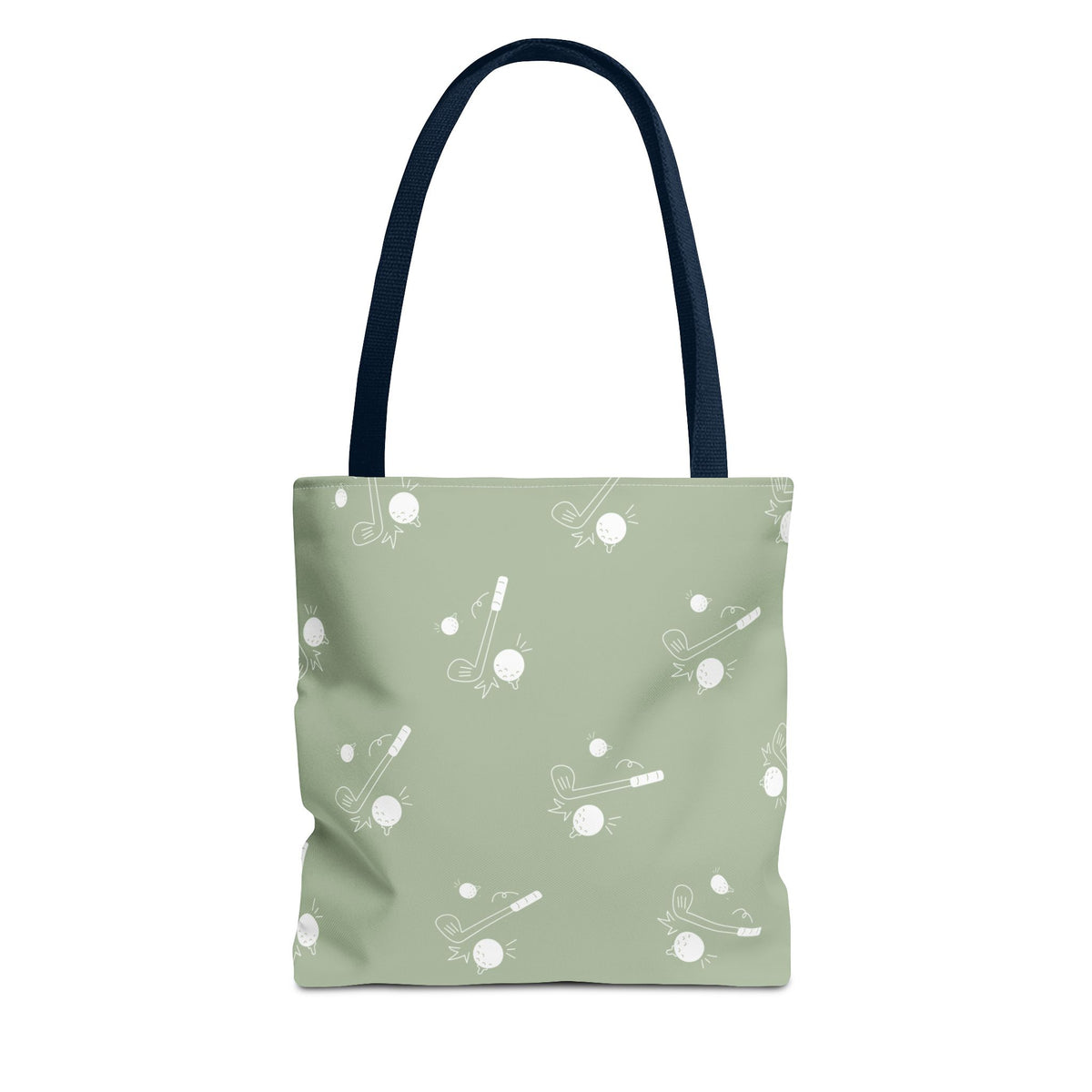 Sage Green and Golf Pattern Tote Bag