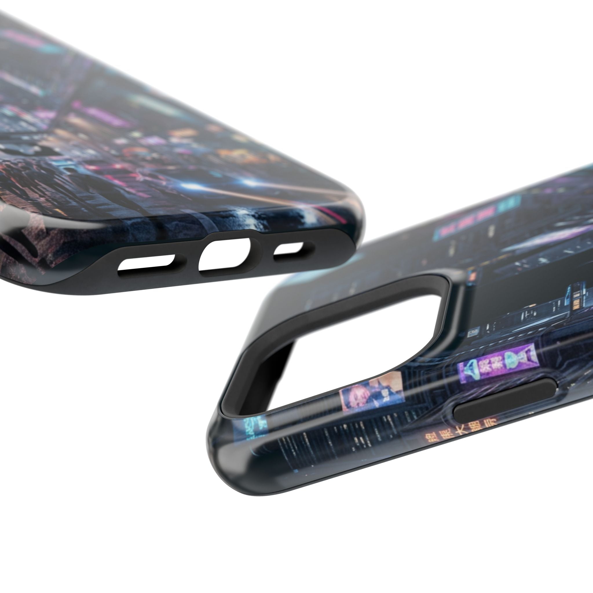 Phone Case | Cyberpunk City Magnetic Impact-Resistant Phone Cover
