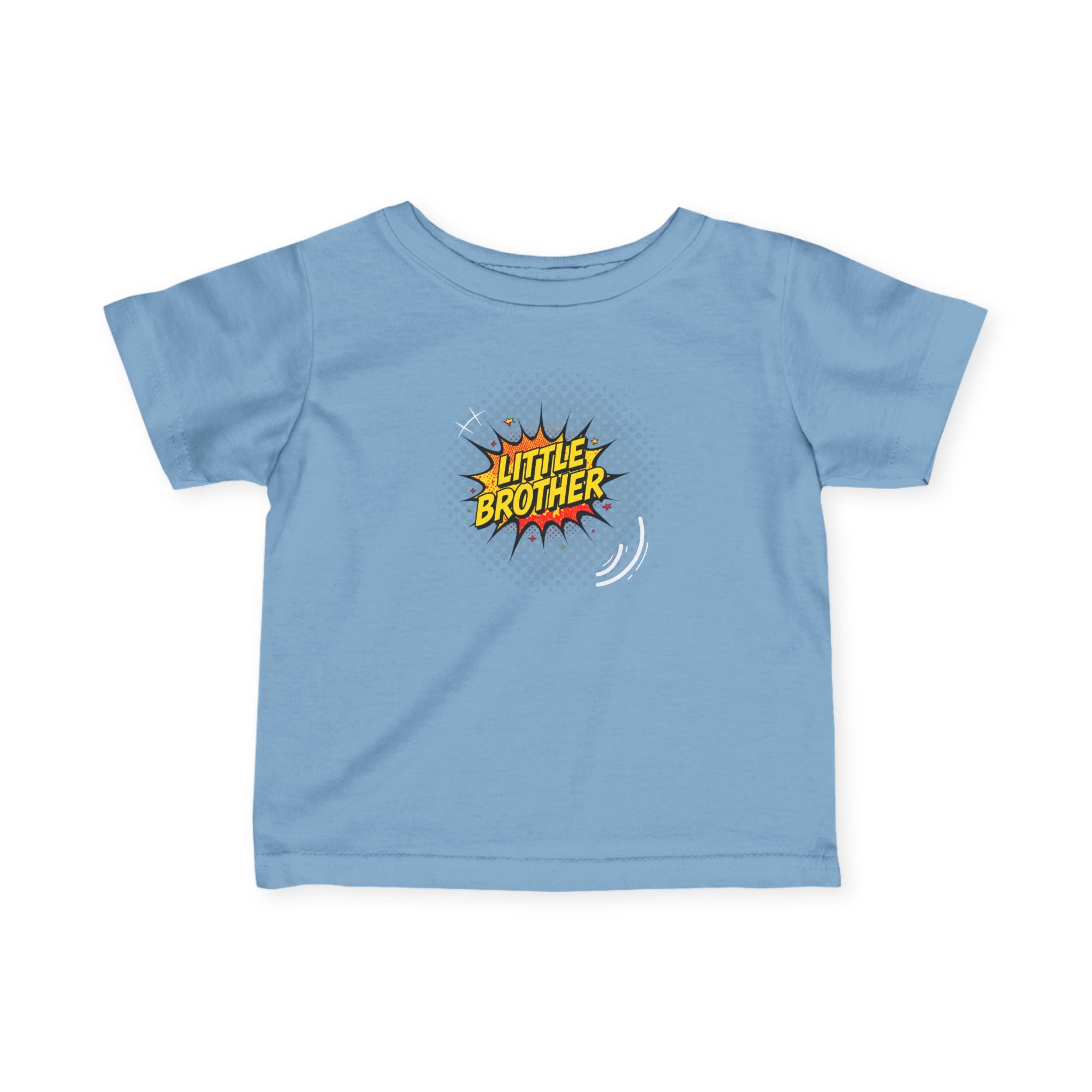 T-Shirt | 'Little Brother' Comic Burst Infant Sibling Tee