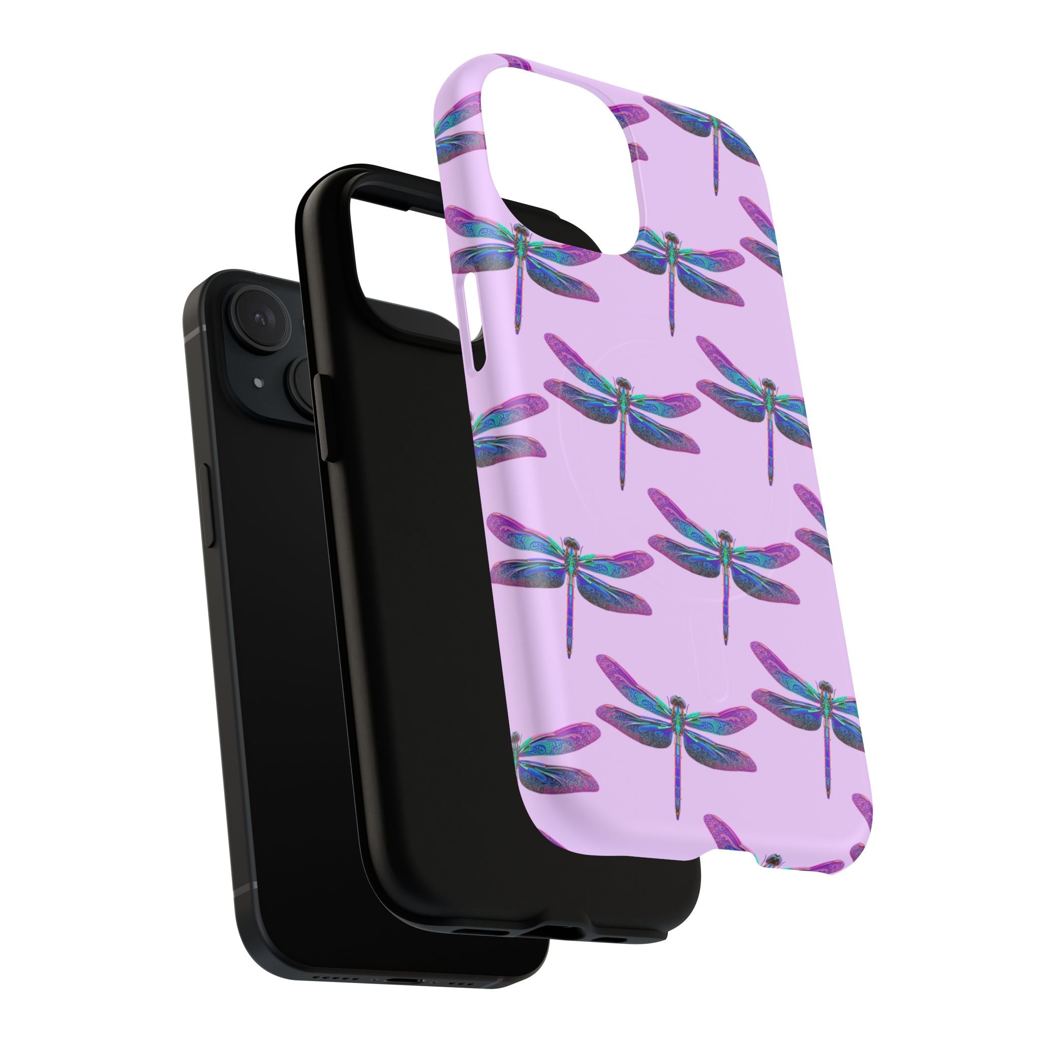 Phone Case | Blue Purple Dragonfly Tough Magnetic Case