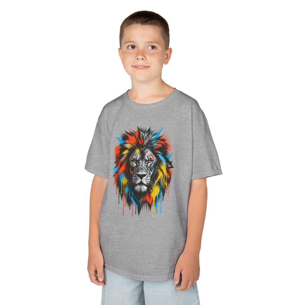 Lion Spirit Colorful Drip T-Shirt