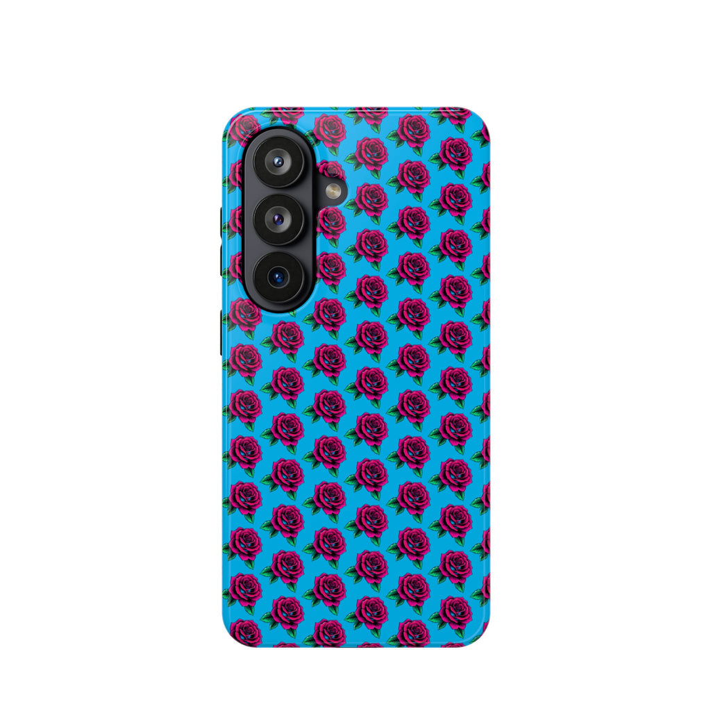 Phone Cases | Bright Rose Pattern Magnetic Impact-Resistant Case