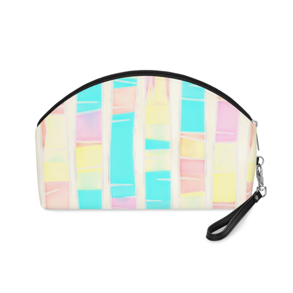 Cosmetic Pouch | Pastel Watercolor Stripe Makeup Bag