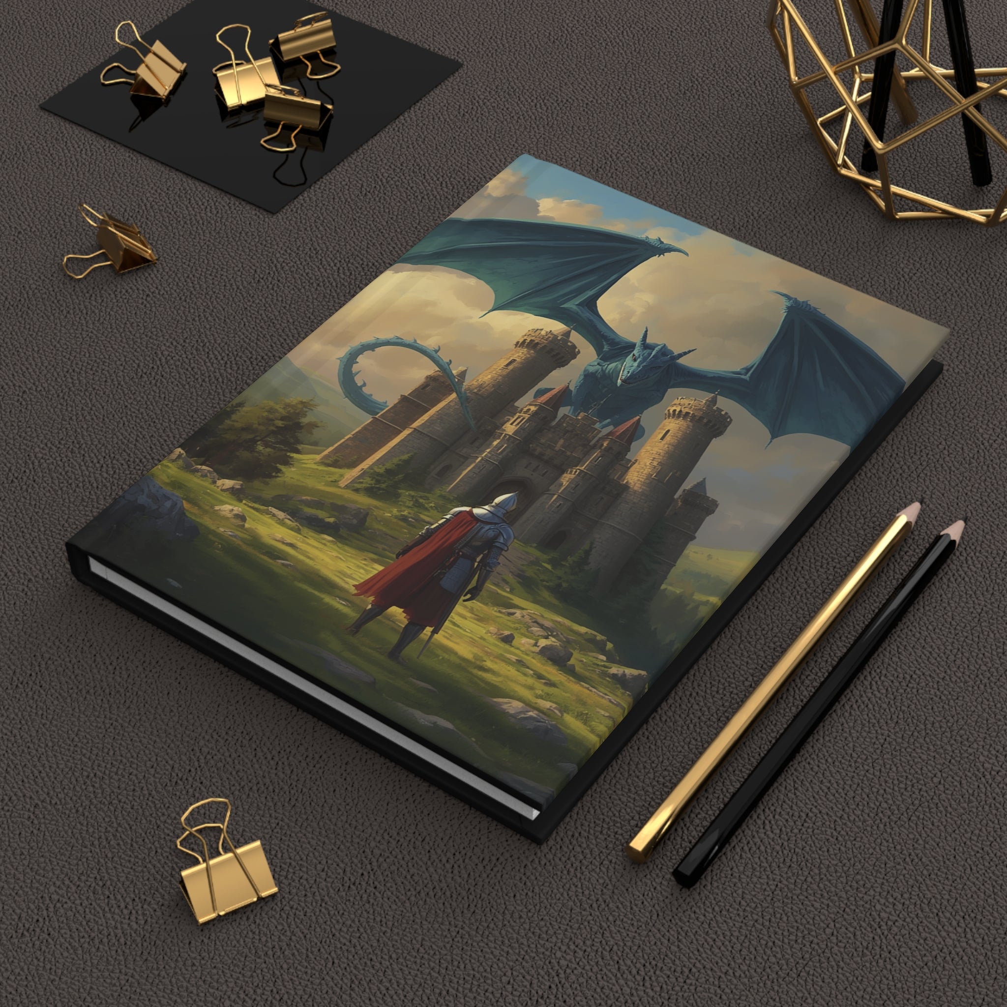 Journal | Dragon vs Knight Hardcover Notebook