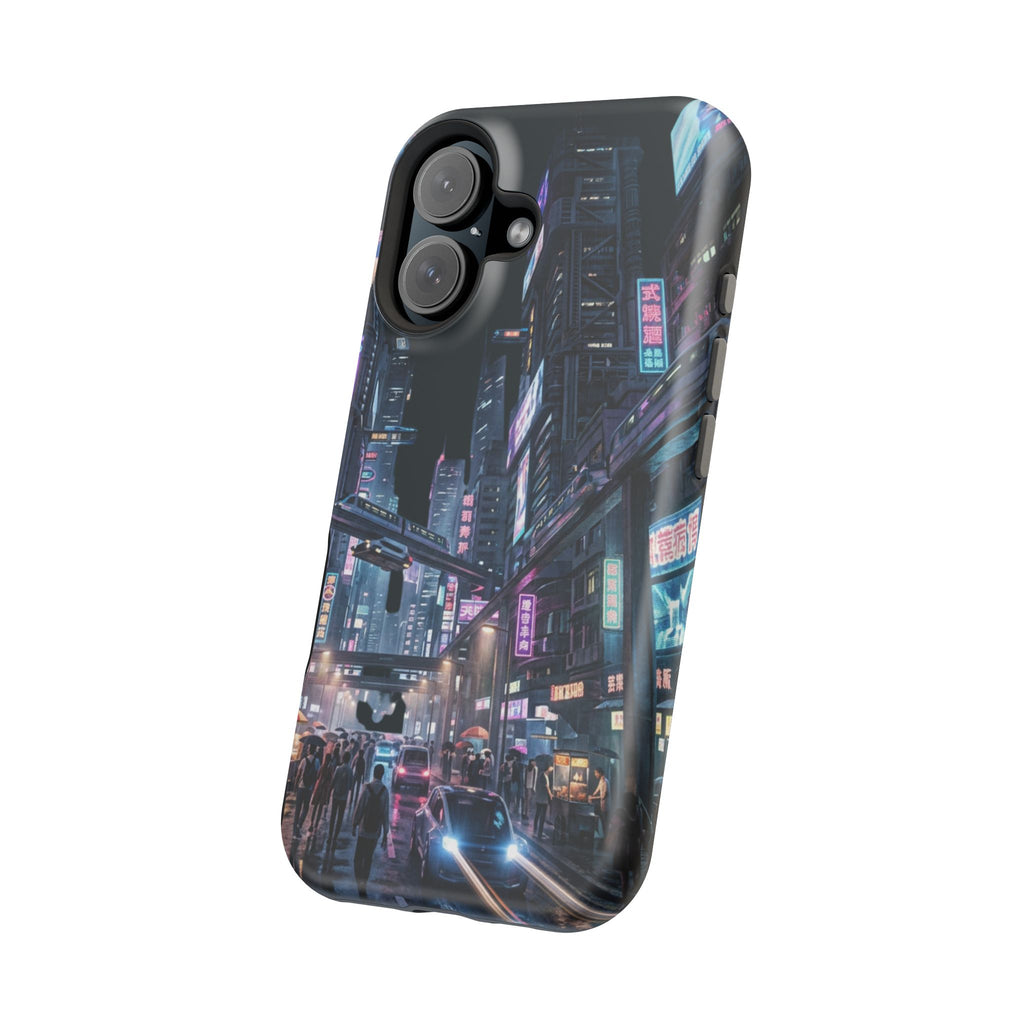 Phone Case | Cyberpunk City Magnetic Impact-Resistant Phone Cover