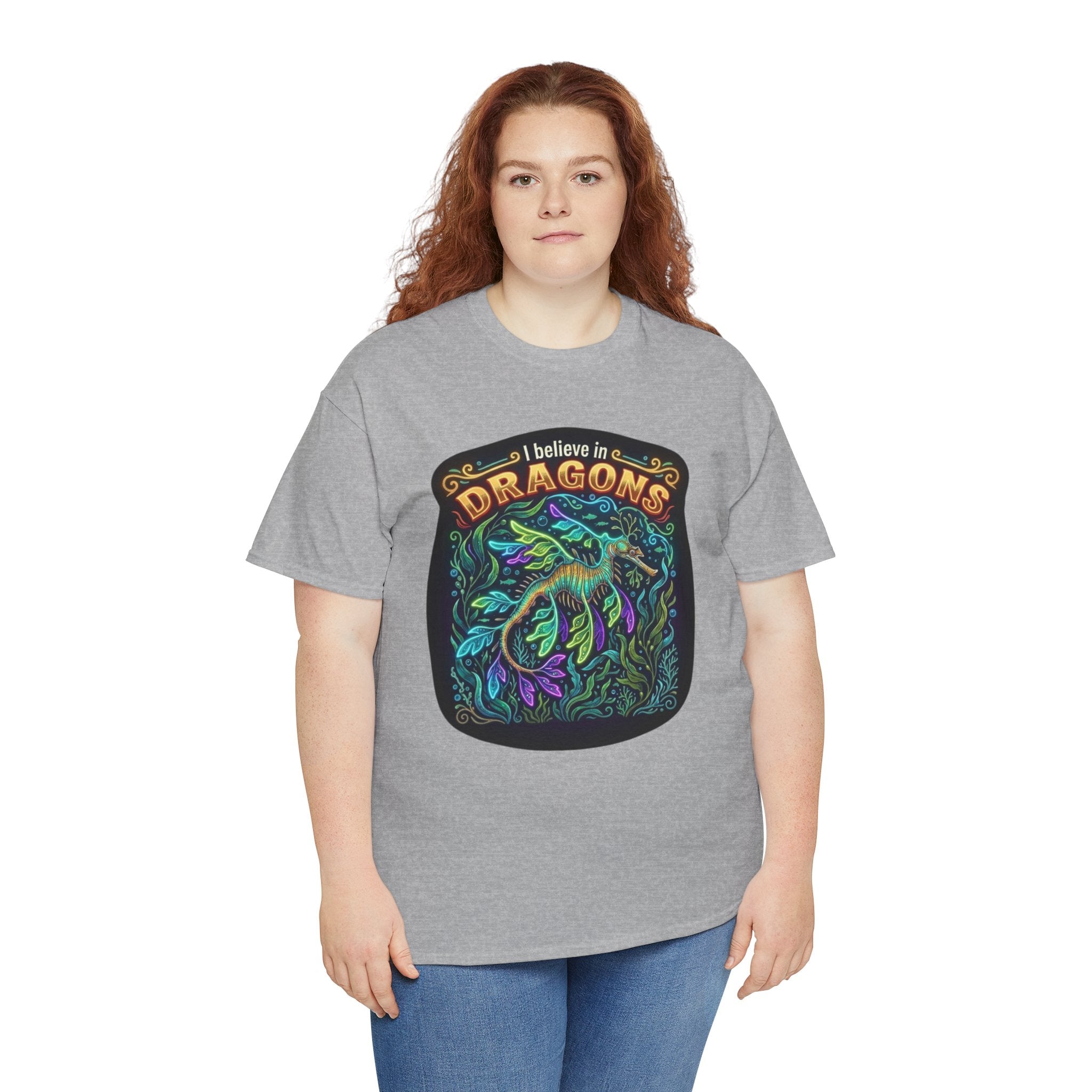 T-Shirt | 'I Believe in Dragons' Colorful Graphic Tee