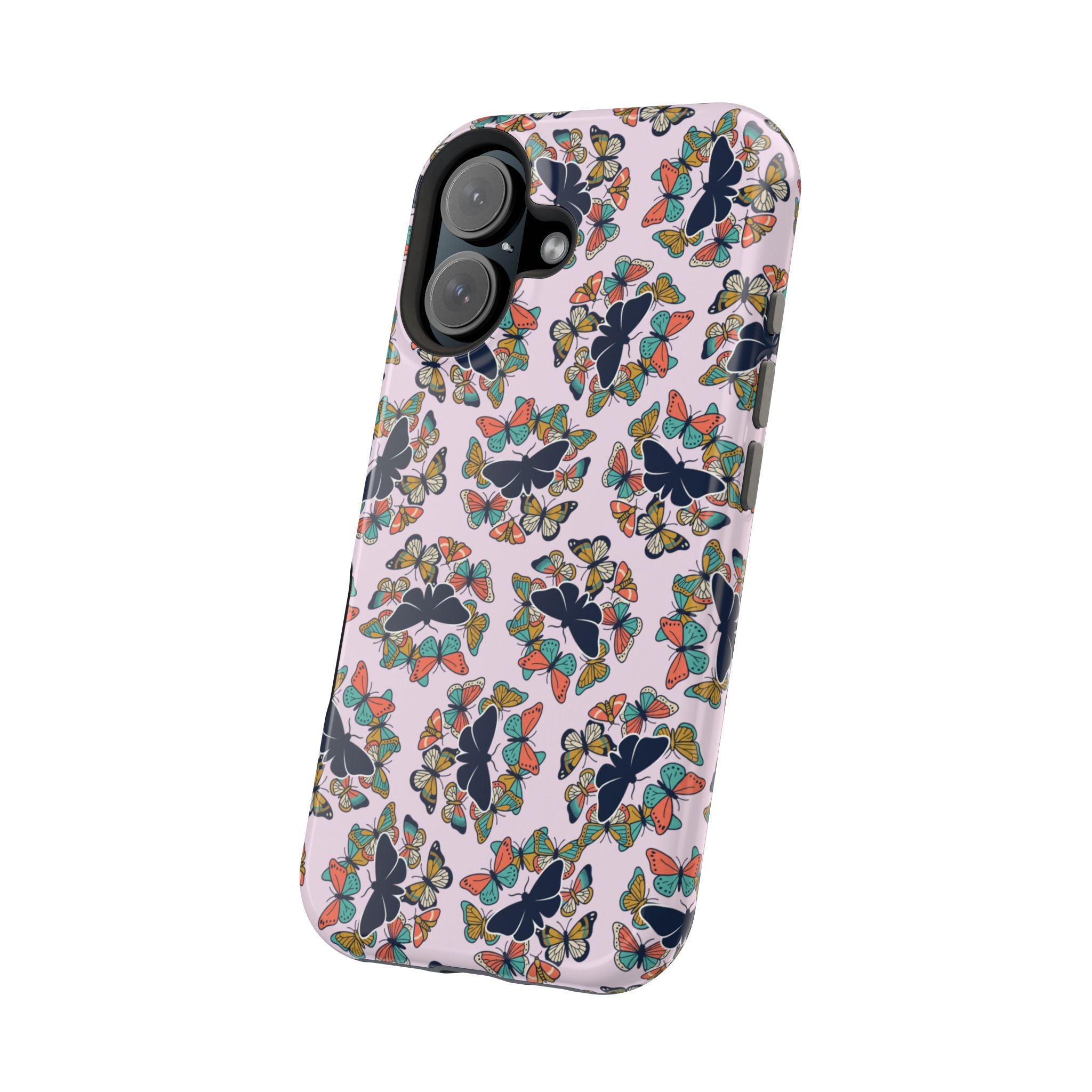 Phone Cases | Pastel Butterflies and Moths Pattern Magnetic Impact-Resistant Case