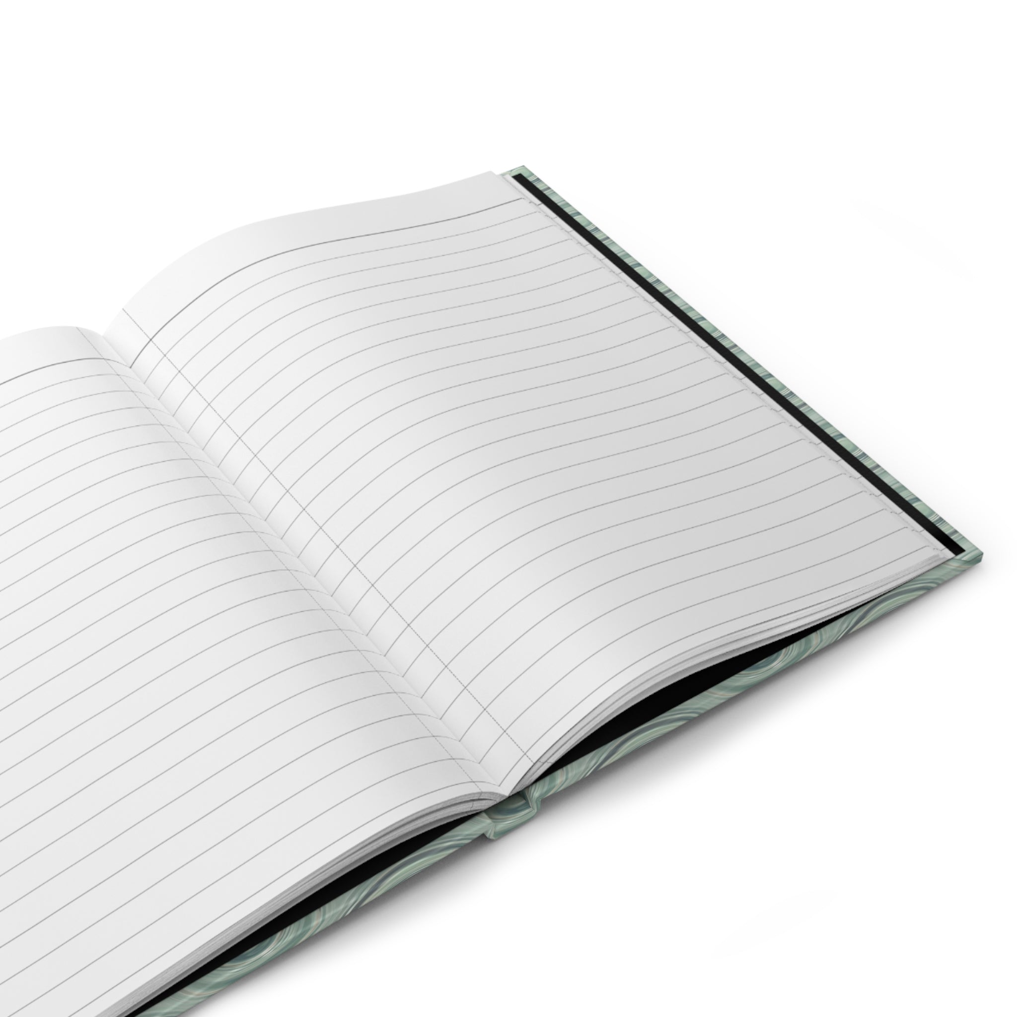 Journal | Modern Abstract Aqua Ripple Hardcover Notebook