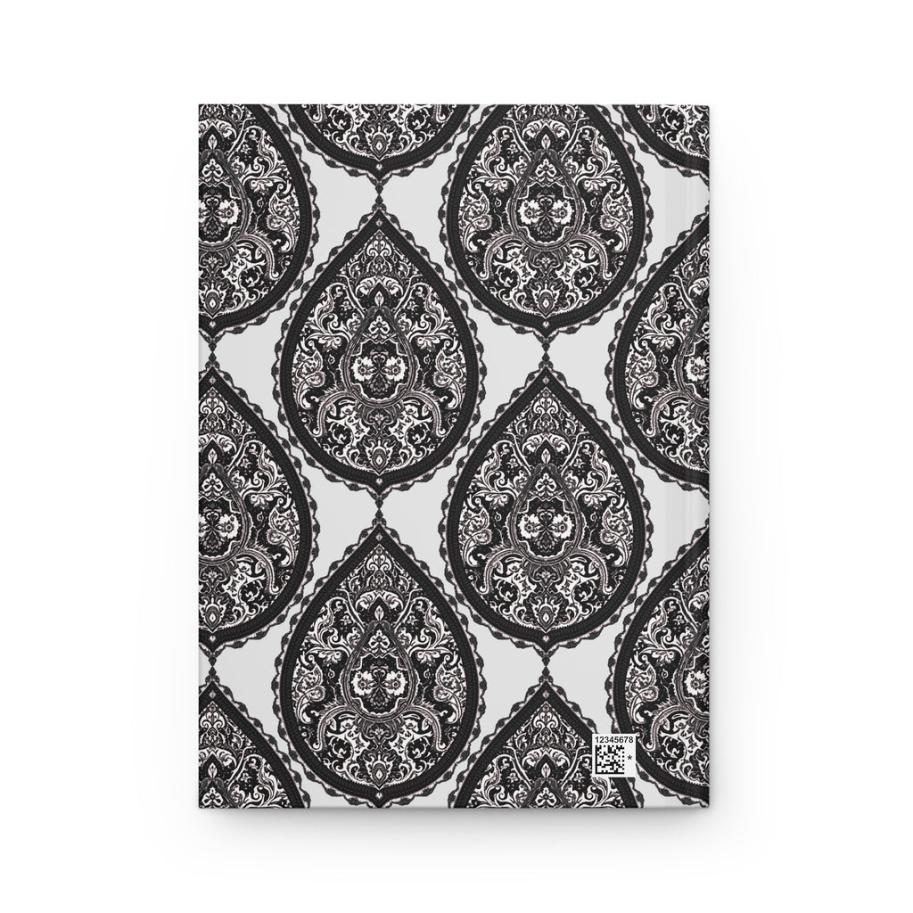 Journal | Classic Black White Damask Pattern Hardcover Notebook