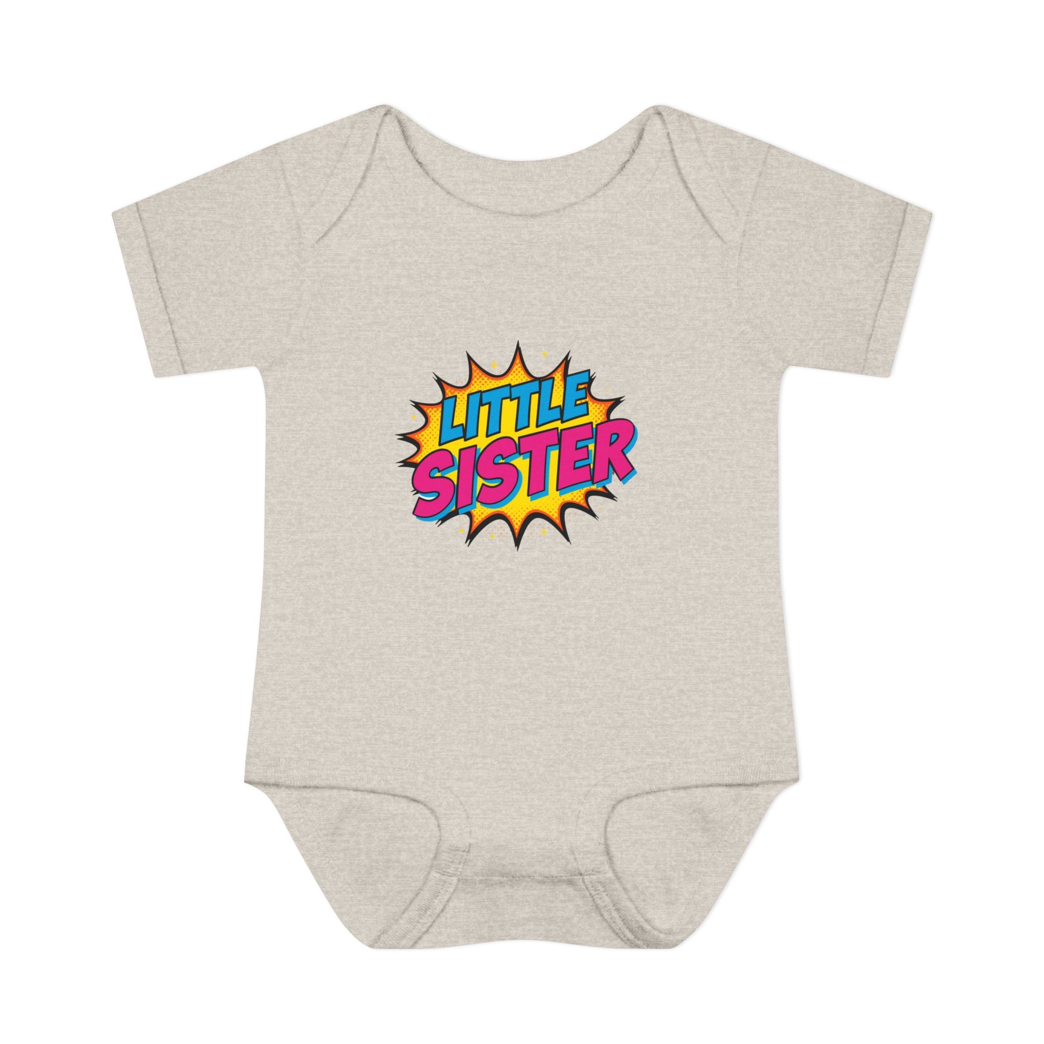 Baby Bodysuit | 'Little Sister' Comic Pop Art Infant Onesie