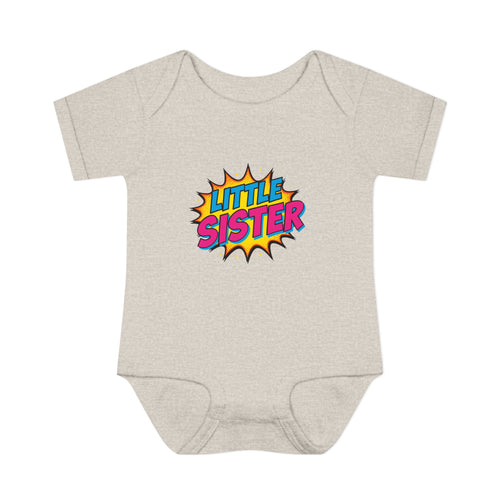 Baby Bodysuit | 'Little Sister' Comic Pop Art Infant Onesie