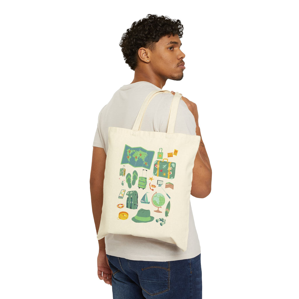 Tote Bag | Beach Vacation & Adventure Reusable Canvas Shopper