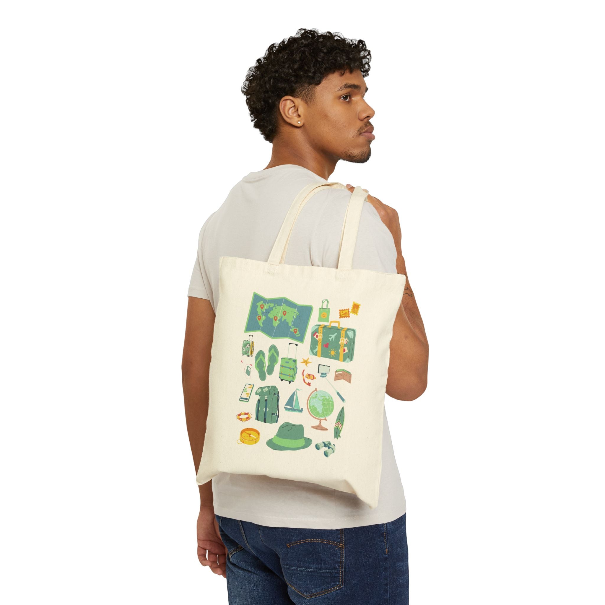 Tote Bag | Beach Vacation & Adventure Reusable Canvas Shopper