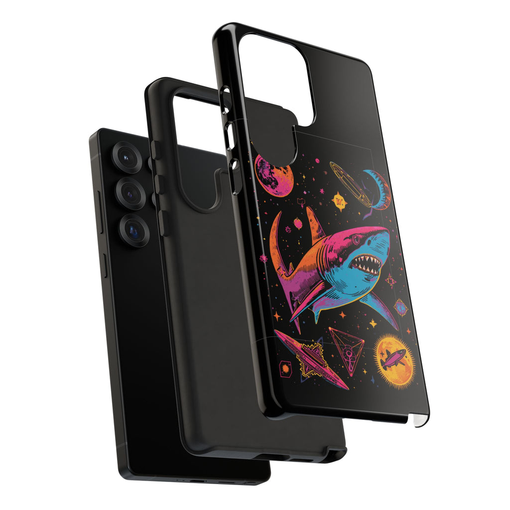 Phone Cases | Neon Space Shark Case
