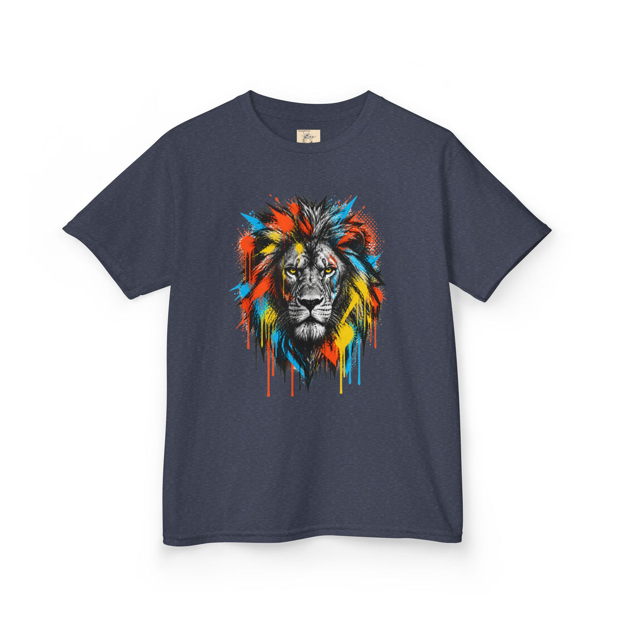 Lion Spirit Colorful Drip T-Shirt