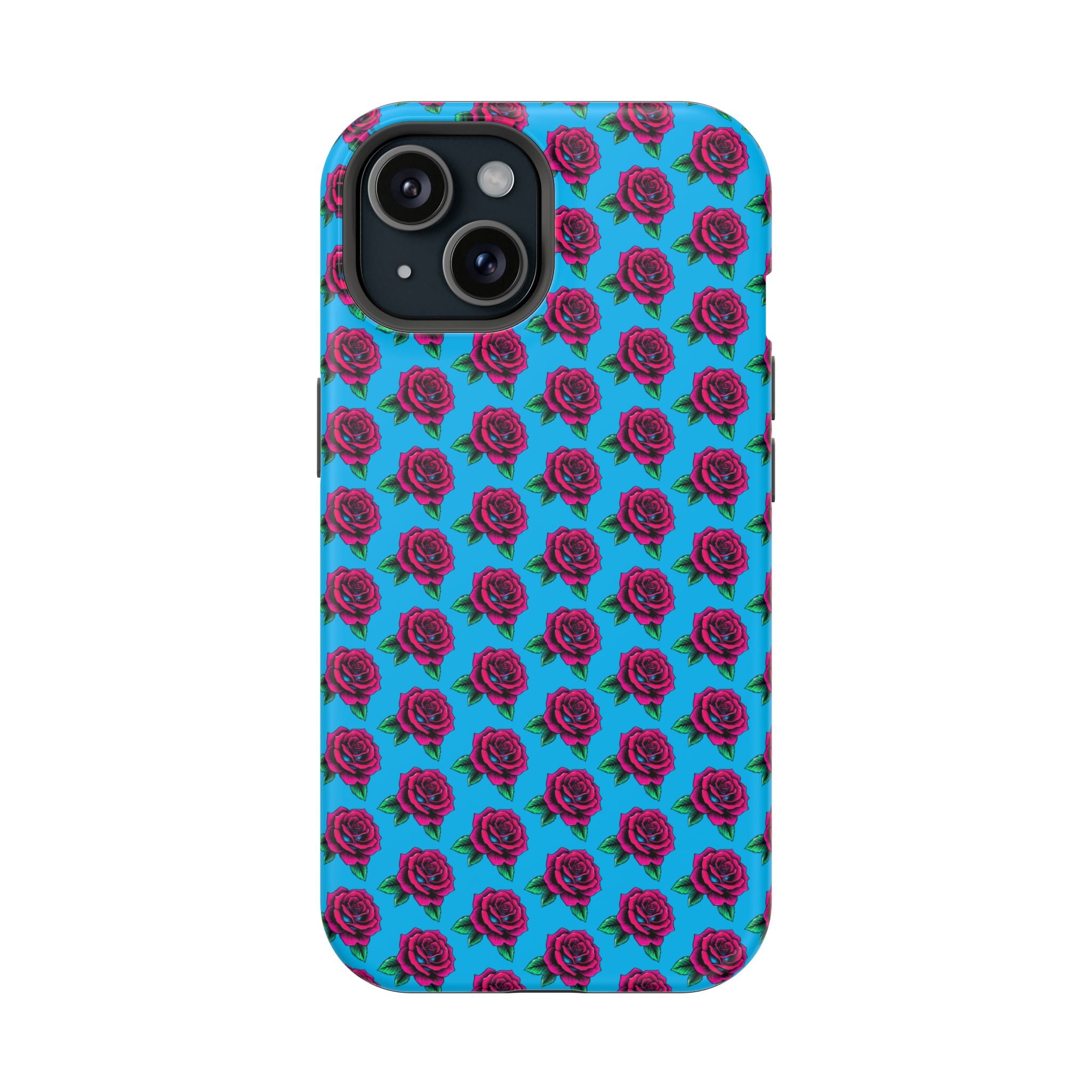 Phone Cases | Bright Rose Pattern Magnetic Impact-Resistant Case