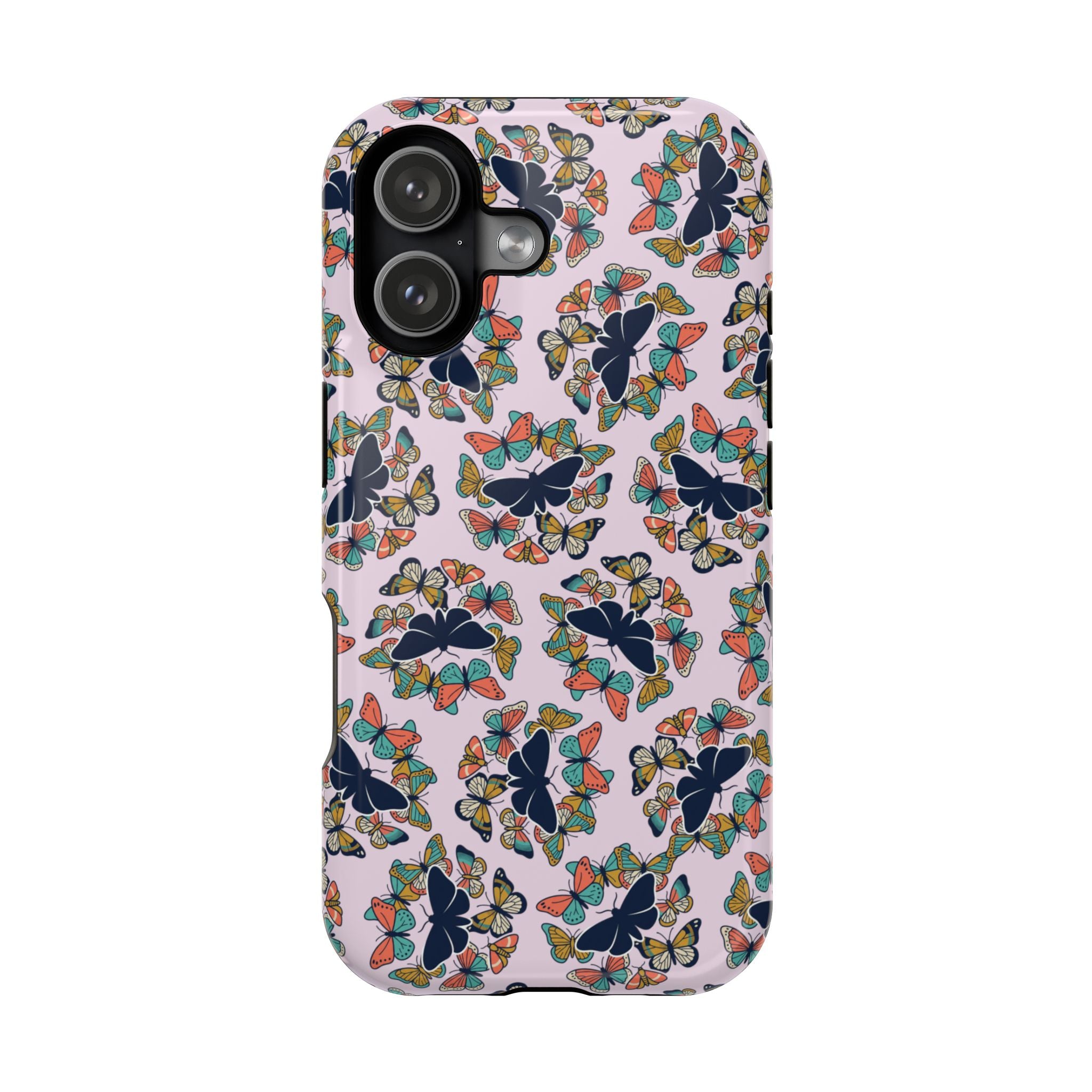 Phone Cases | Pastel Butterflies and Moths Pattern Magnetic Impact-Resistant Case