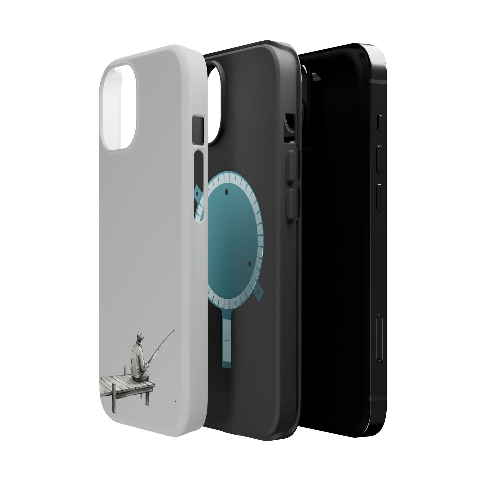 Phone Case | Fishing Dock Minimalist Magnetic Impact-Resistant Case