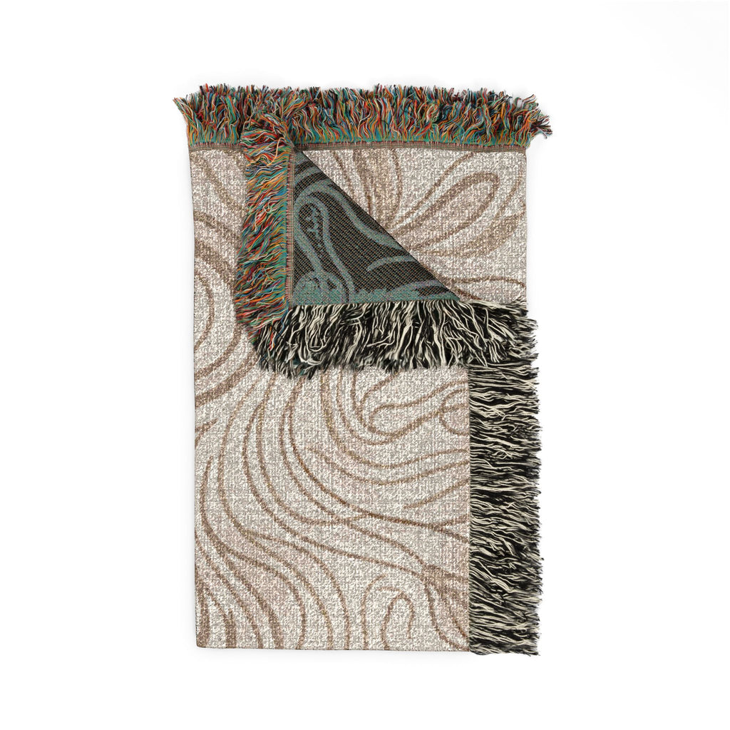 Customizable Woven Floral Throw