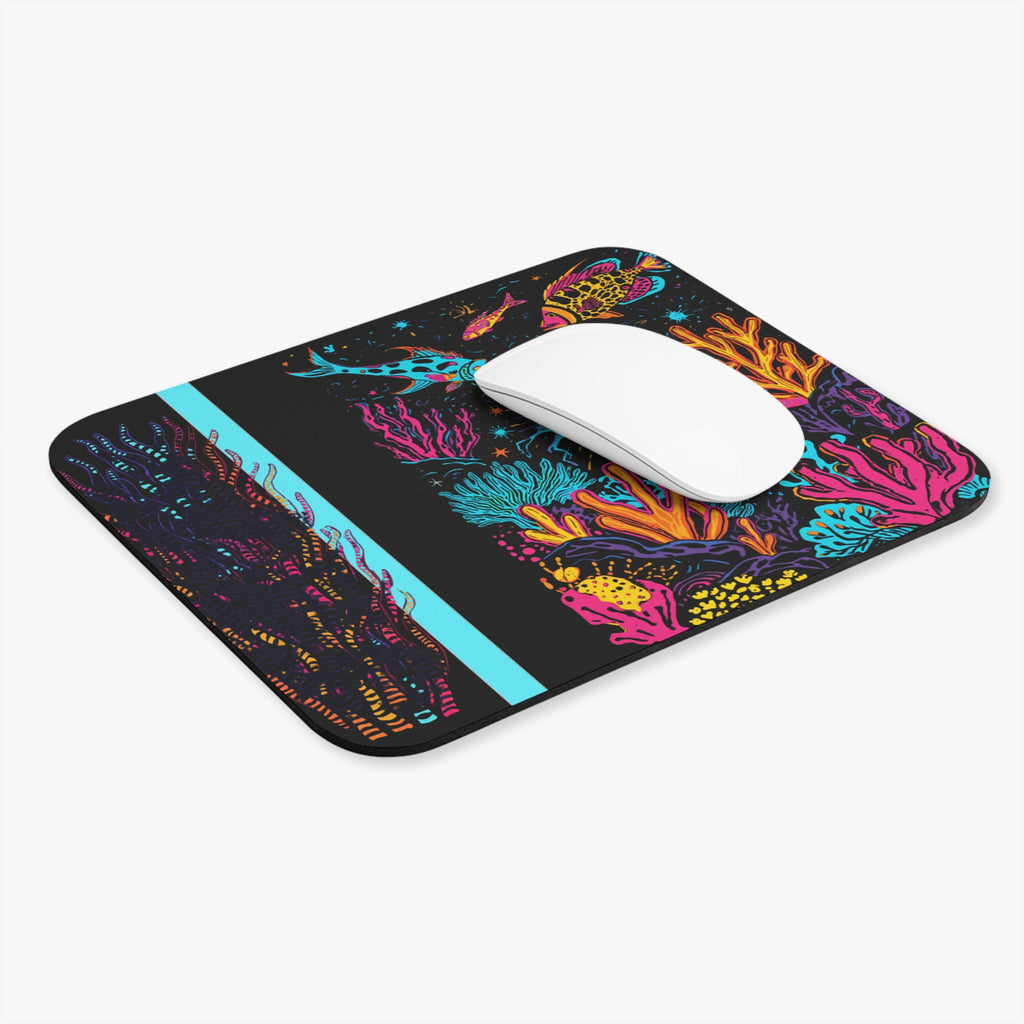 Mousepad | Neon Coral Reef Desk Mat